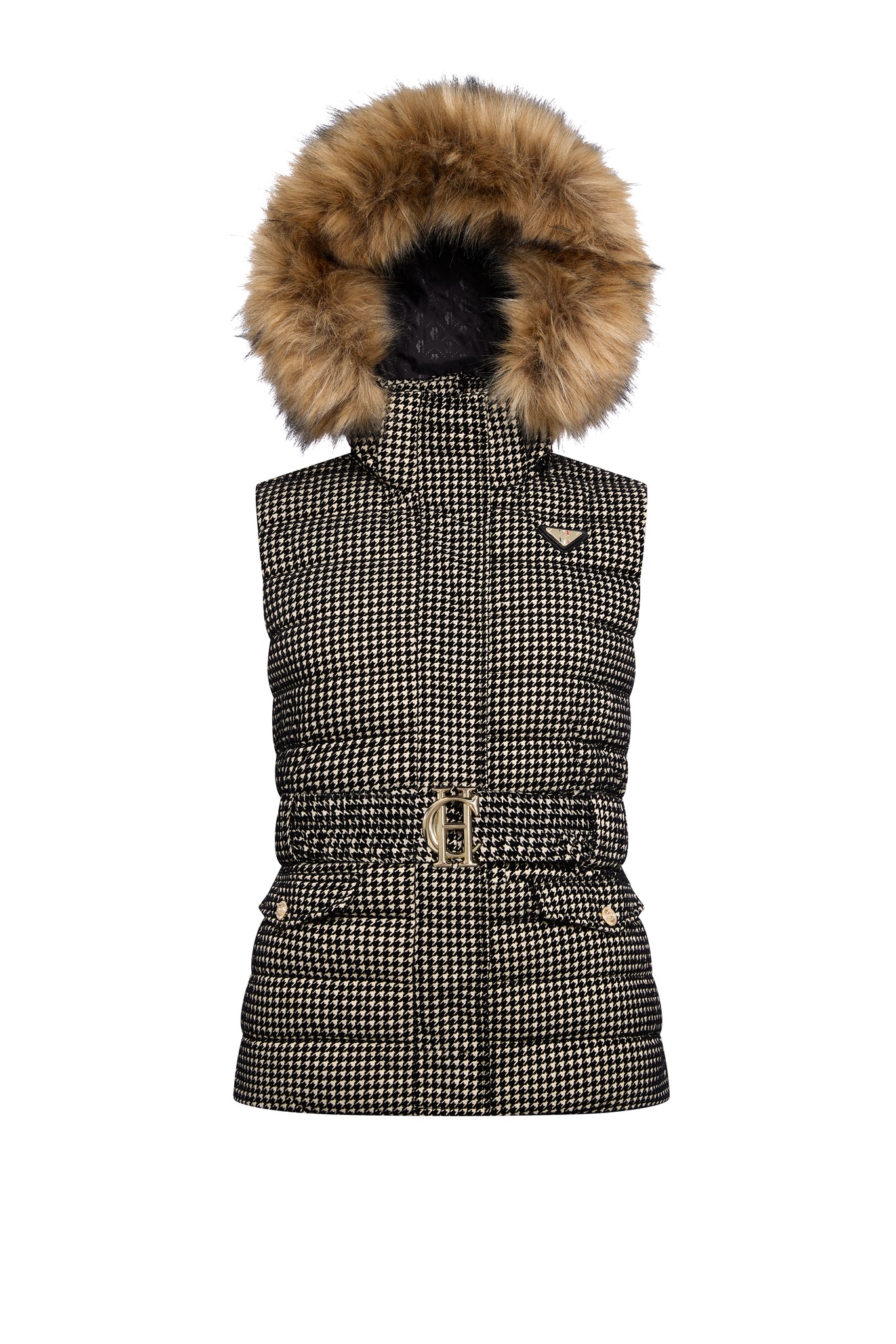 Moritz Gilet (Ecru Mini Flock)