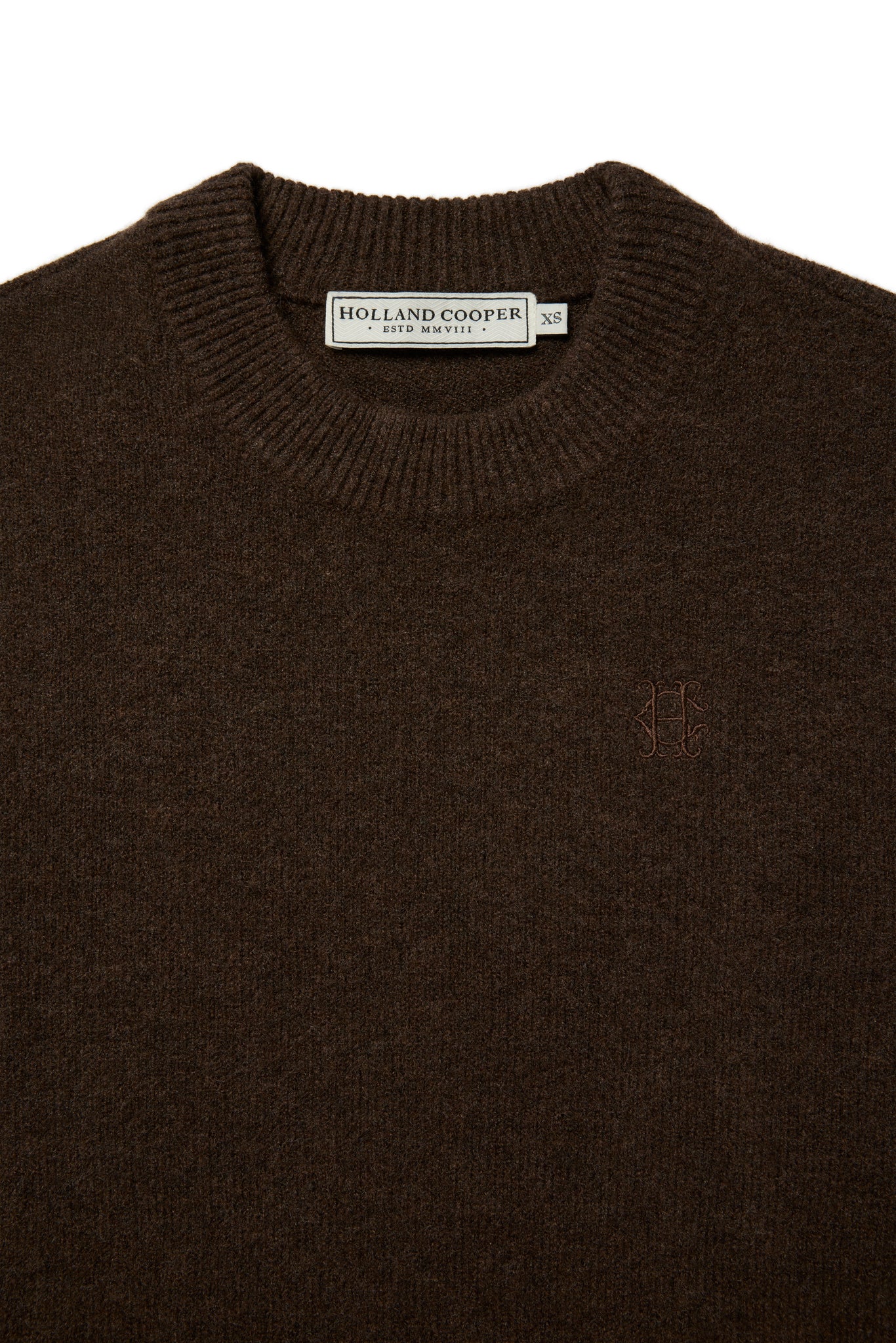 Nina Crew Neck Knit (Chocolate)