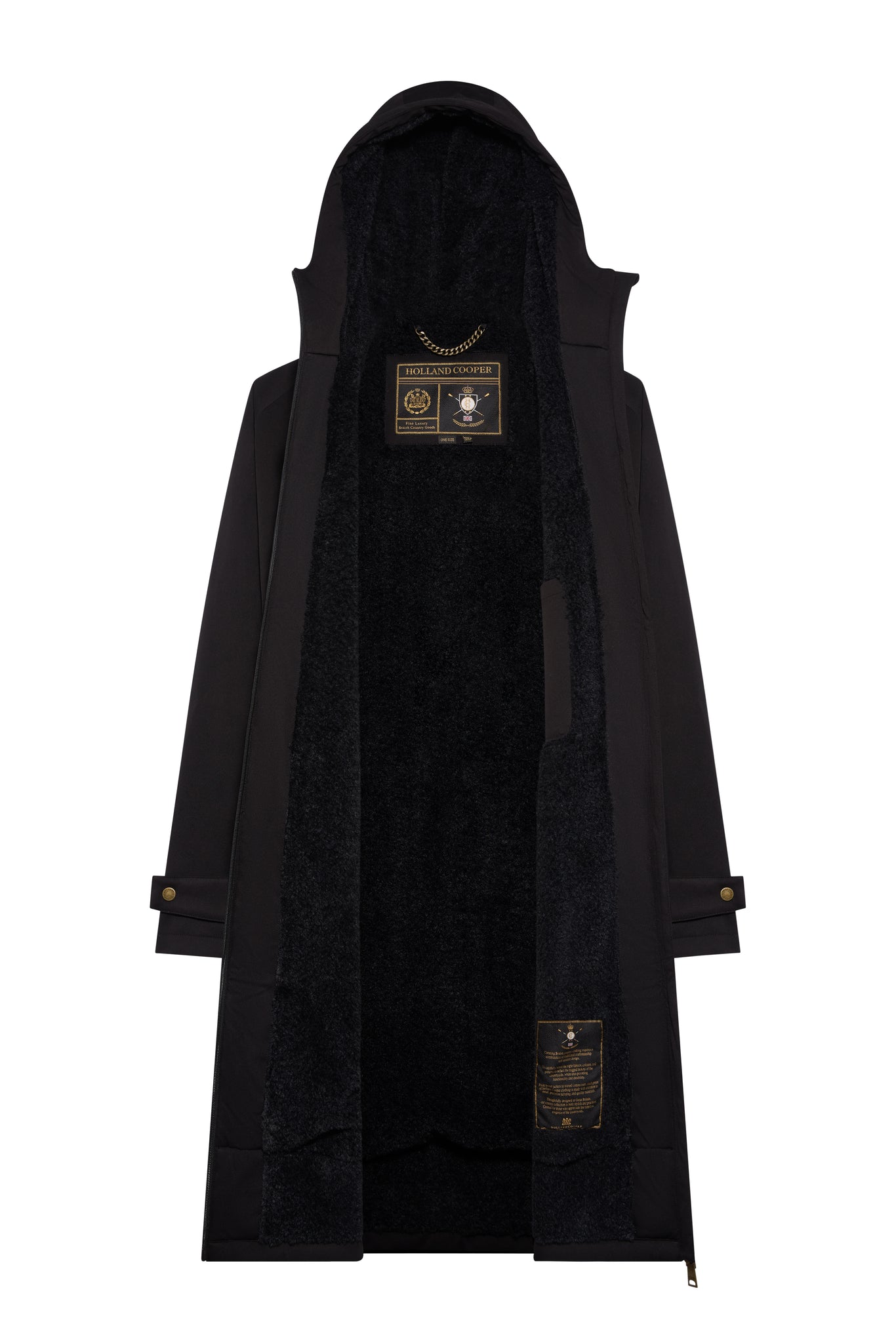 Men's One-Size Waterproof Coat (Black)