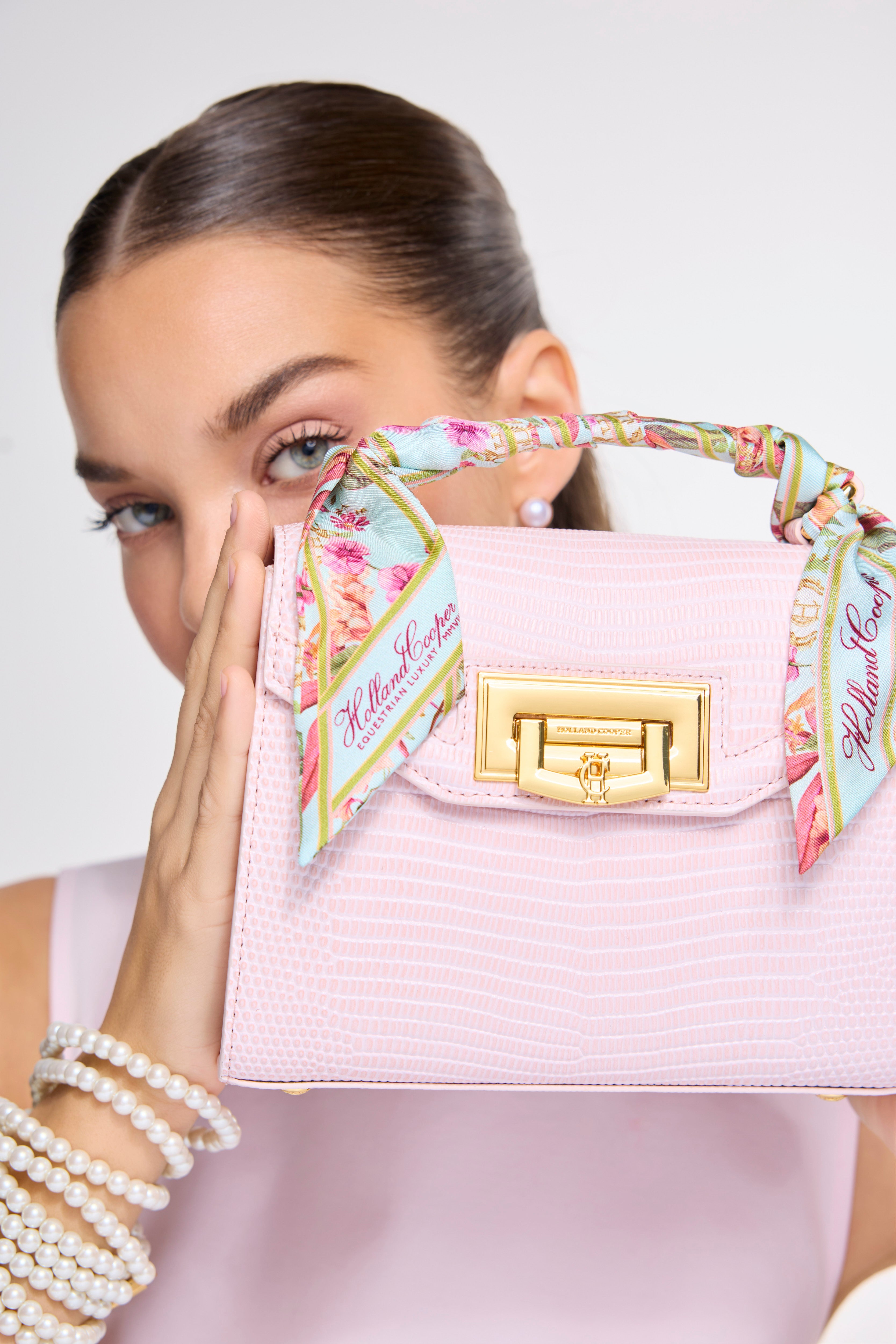 Mini Cheltenham Bag (Blush Lizard) – Holland Cooper