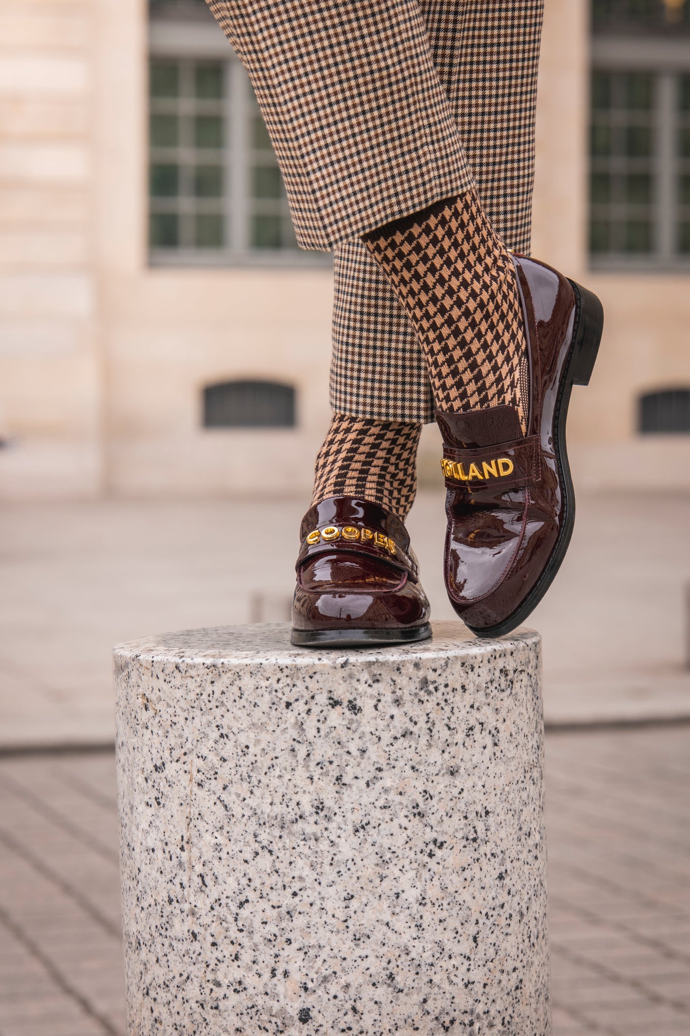 Women's Sock Gift Box (Chocolate Houndstooth Set)