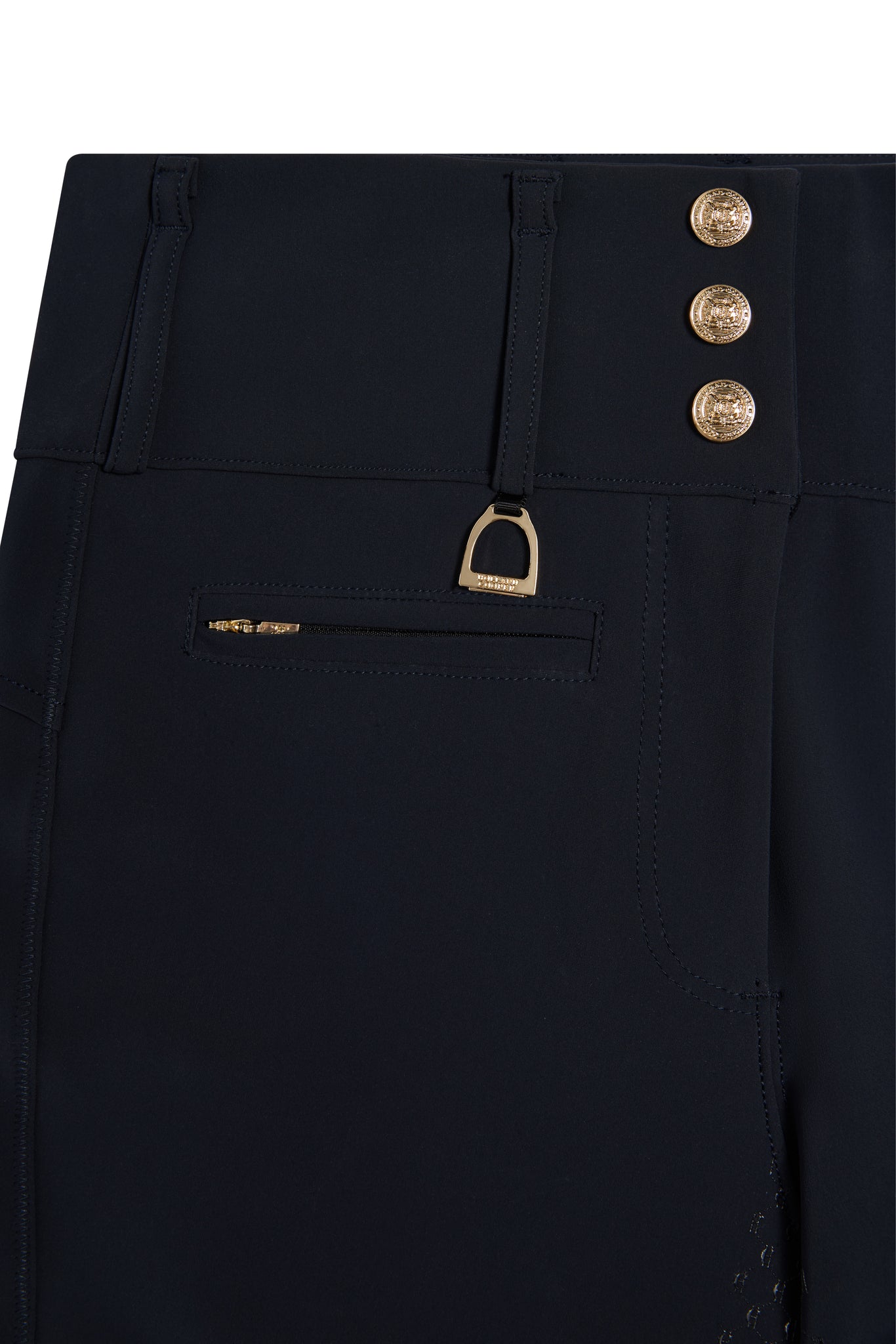 Premium High Rise Breeches (Ink Navy)