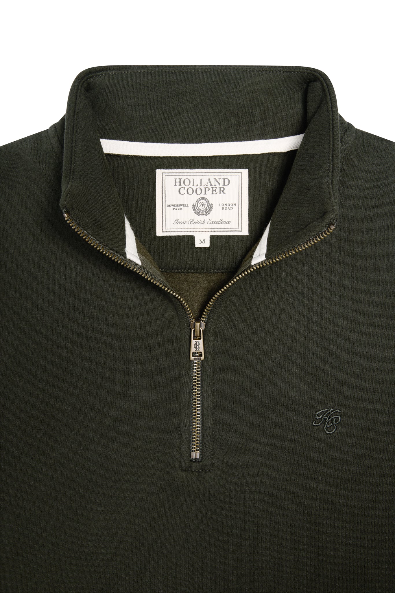 Men's Quarter Zip Sweat (Racing Green)