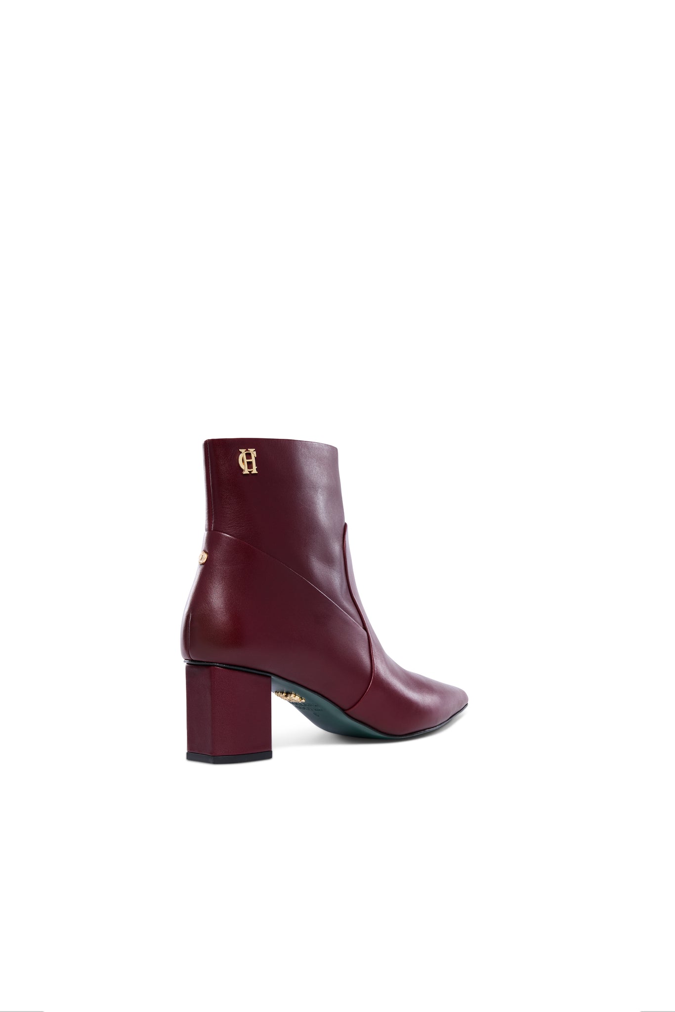 Regency Mid Heel Ankle Boot (Oxblood)
