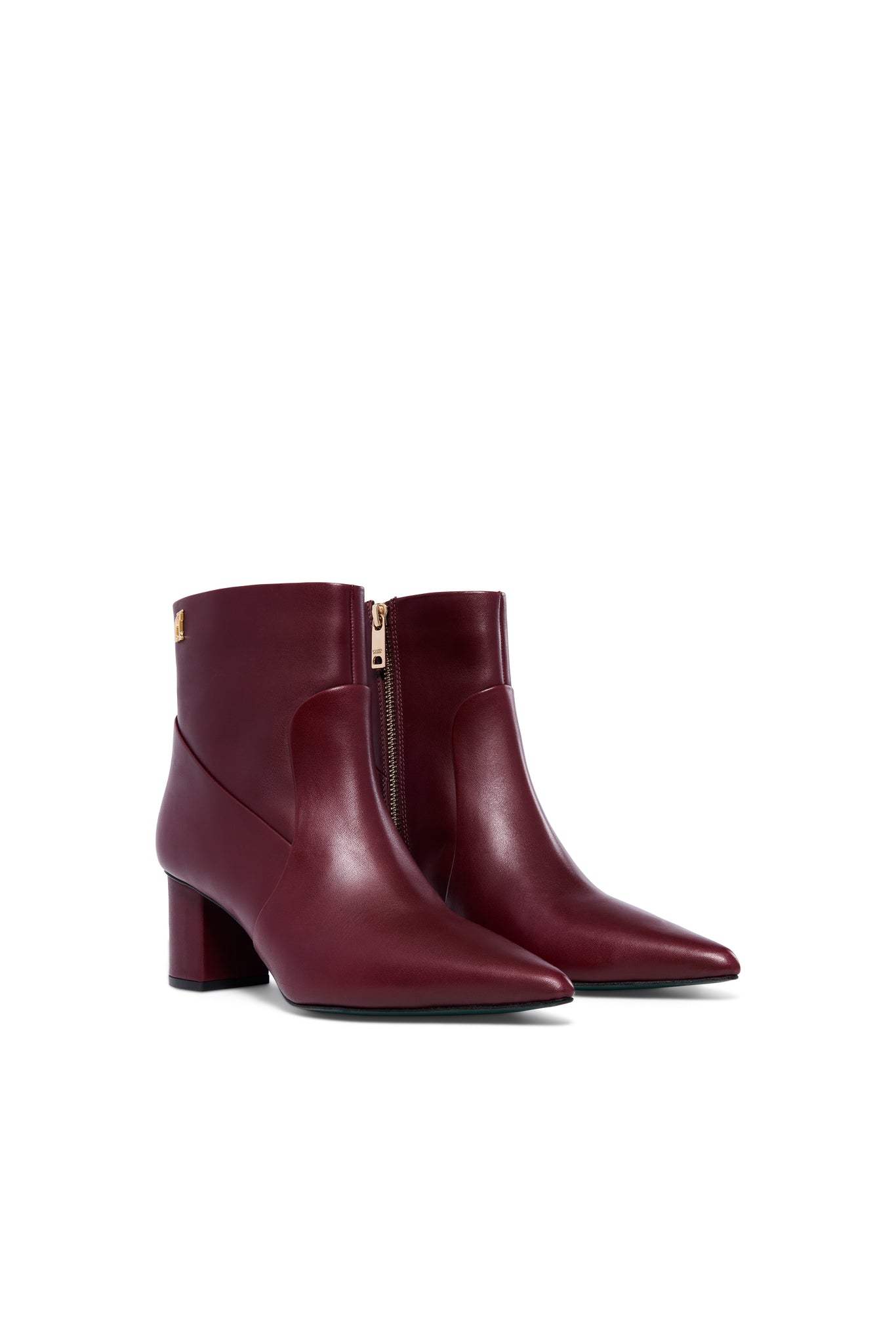 Regency Mid Heel Ankle Boot (Oxblood)