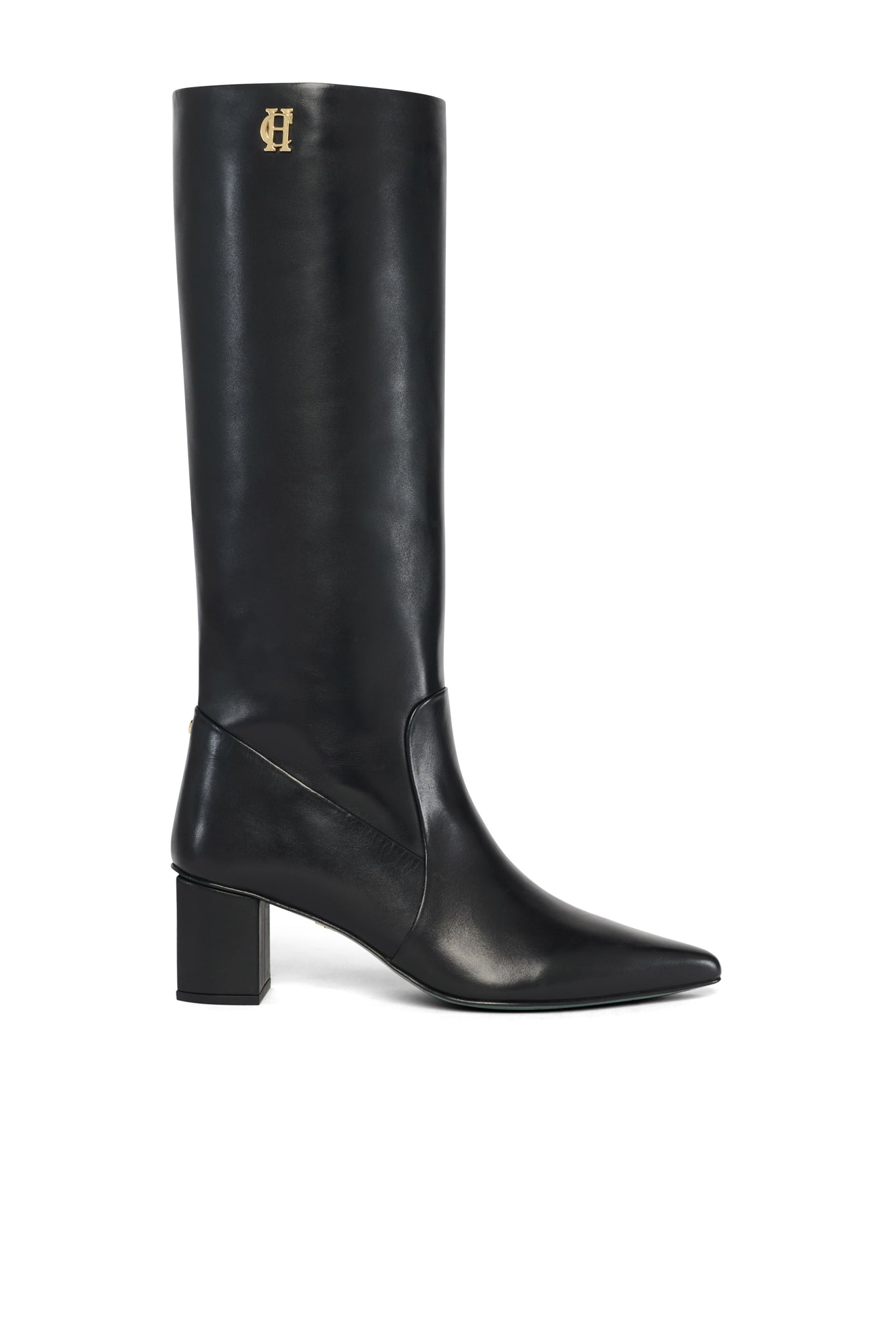 Regency Mid Heel Knee Boot (Black)