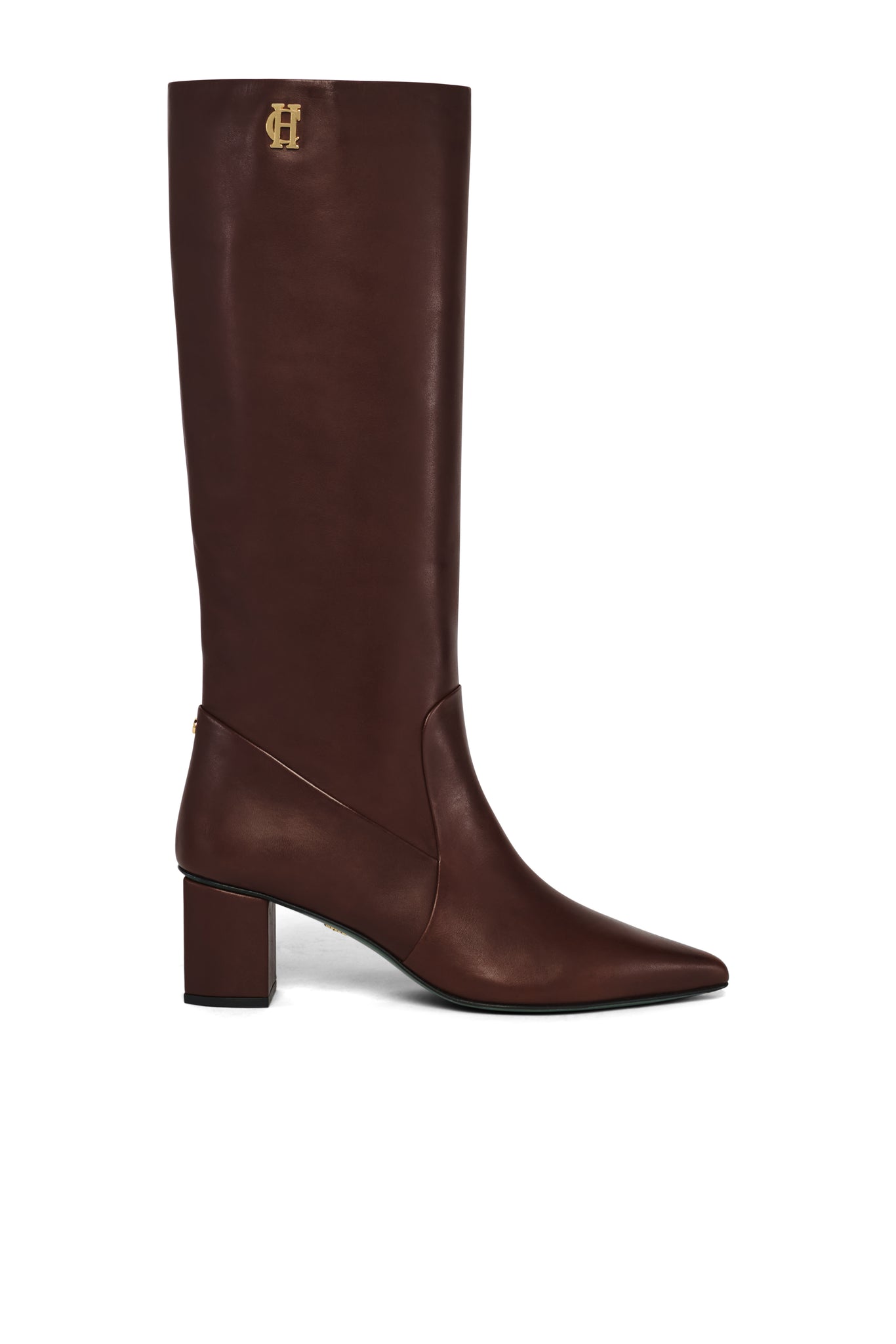 Regency Mid Heel Knee Boot (Rich Chocolate)