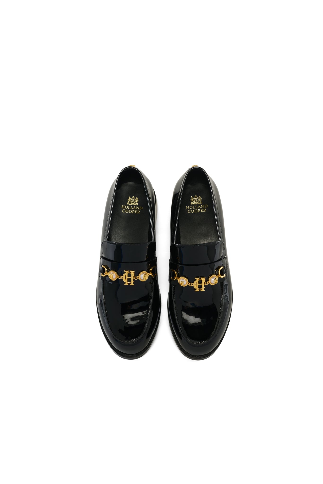 Regency Pearl Loafer (Black Patent) – Holland Cooper ®