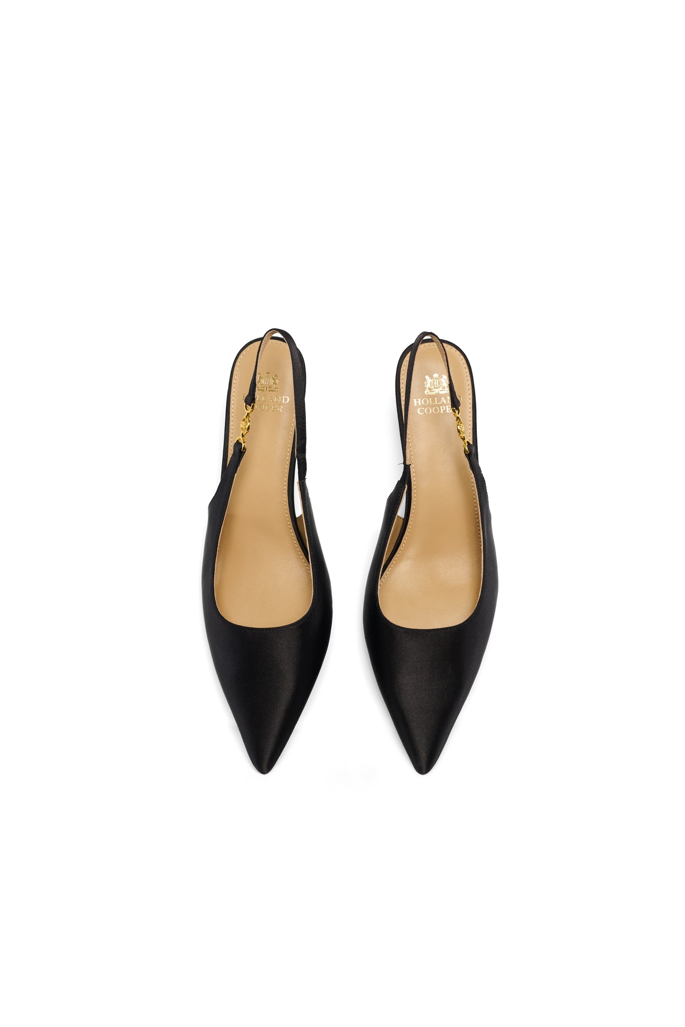 Regency Satin Kitten Heel (Black Satin)