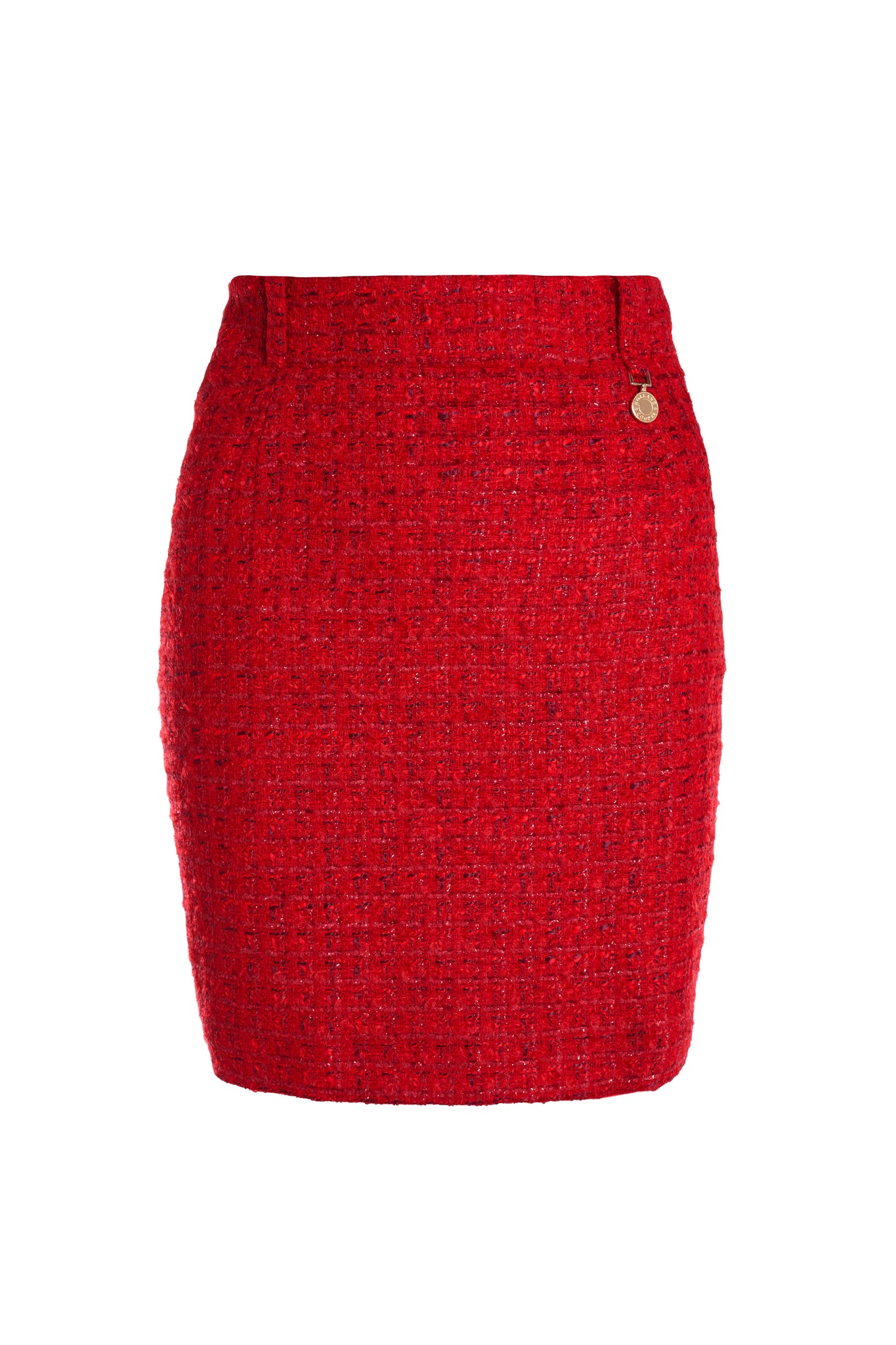 Regency Skirt (Red Boucle)