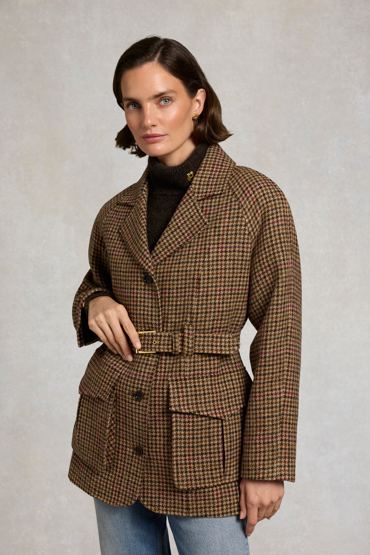 Cotswold Belted Jacket (Cotswold Tweed)
