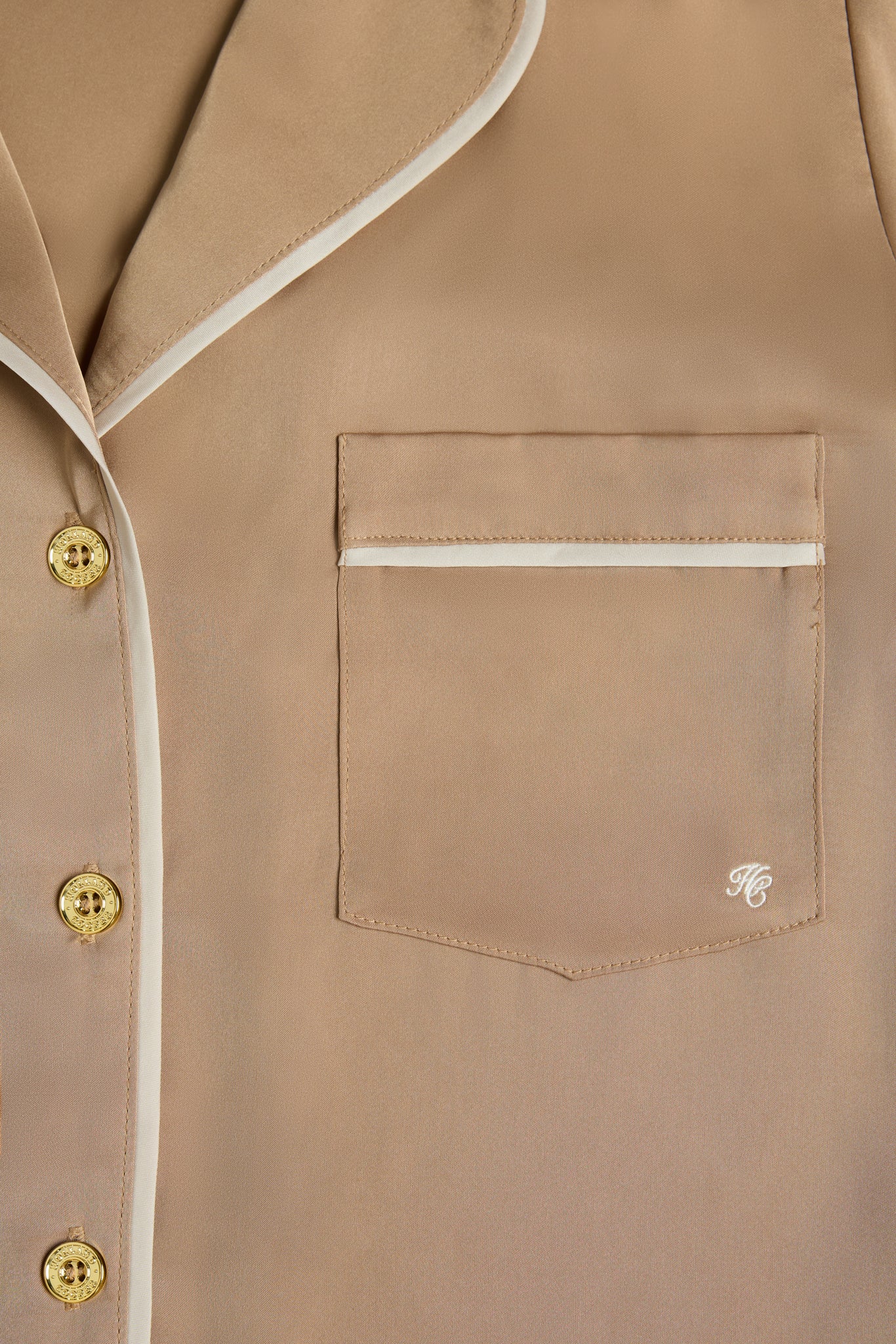 Satin Pyjama Set (Champagne)