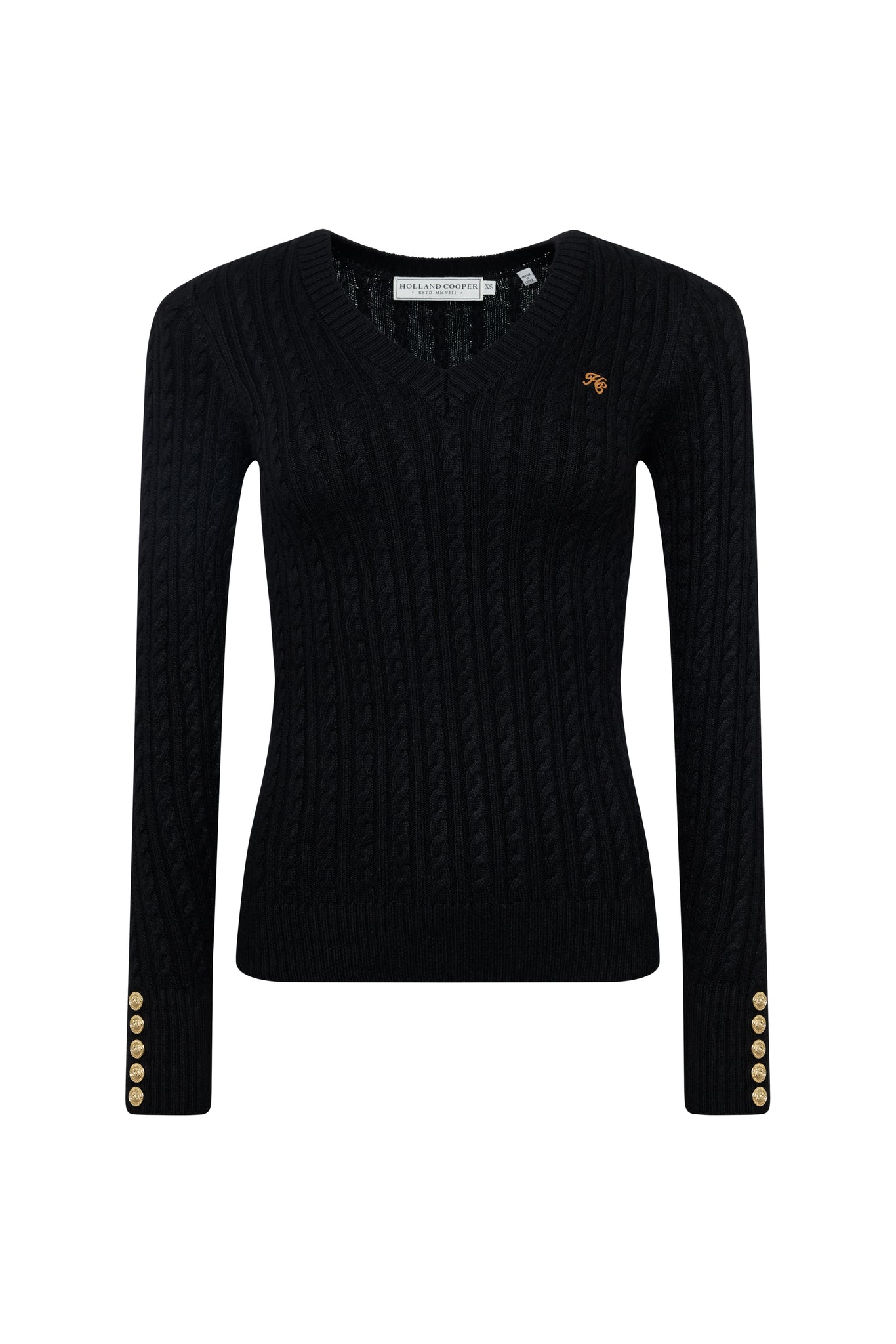 Seattle V-Neck Knit (Black)