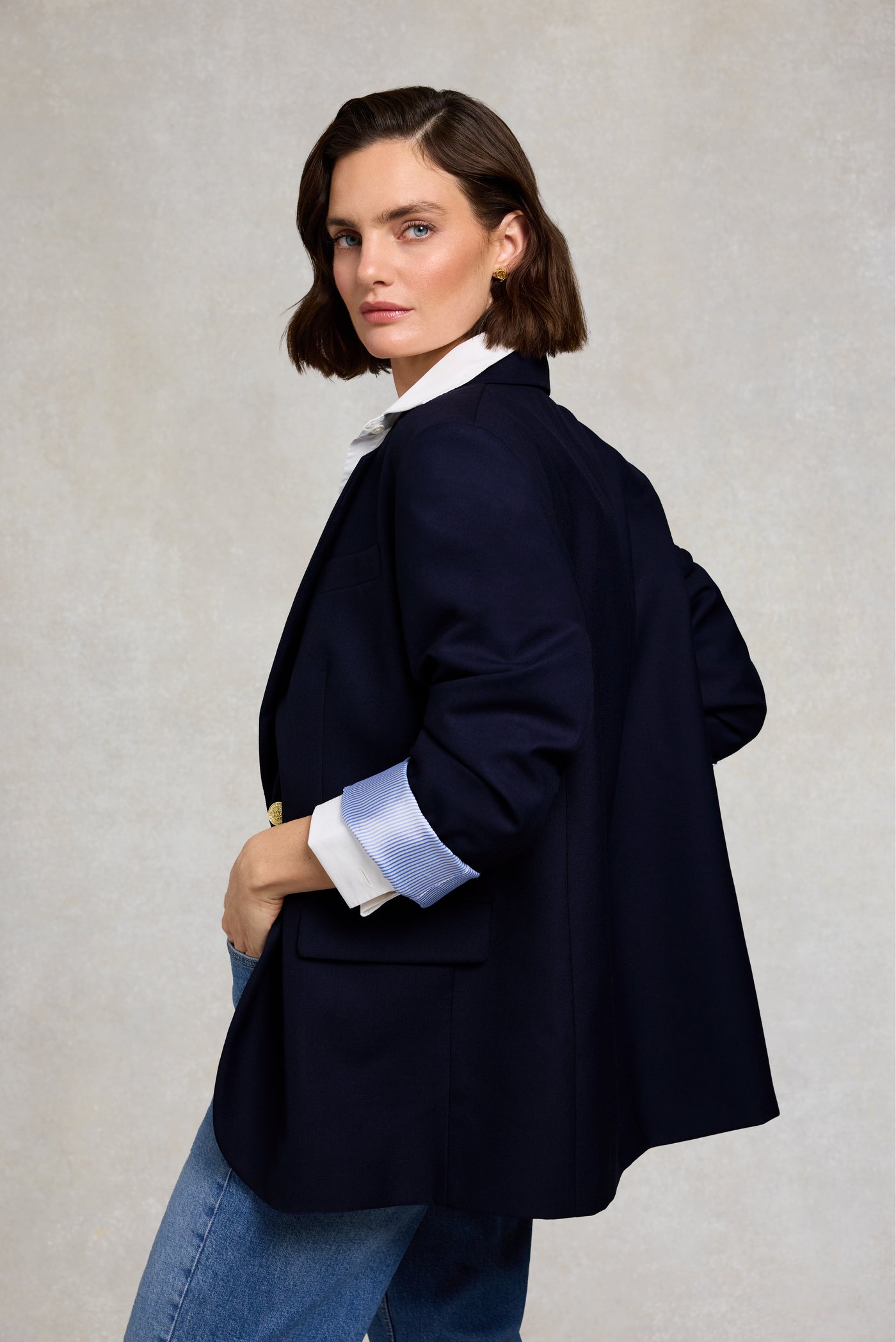 Shoreditch Blazer (Ink Navy Twill)