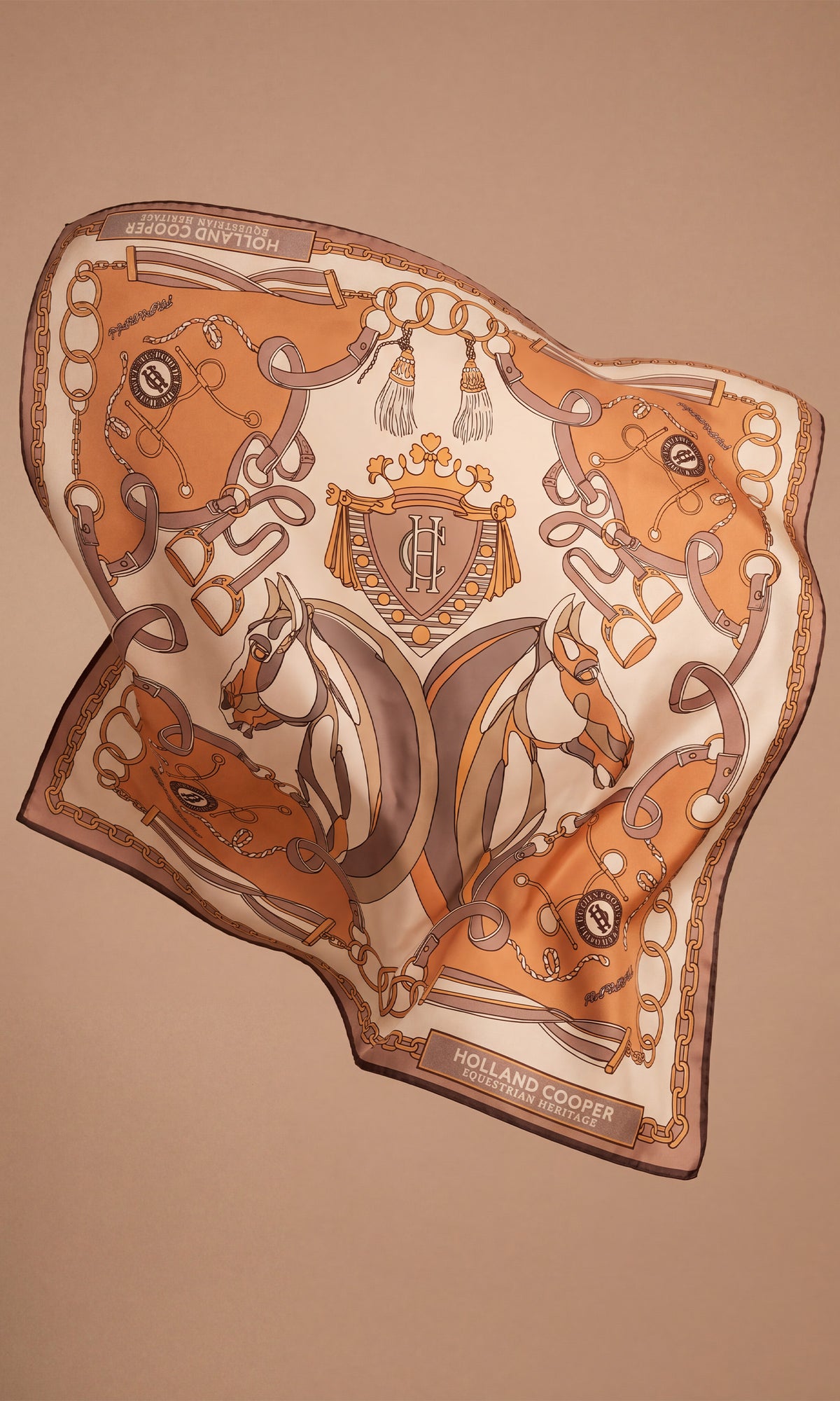 Silk Scarf (Saddle Tan)