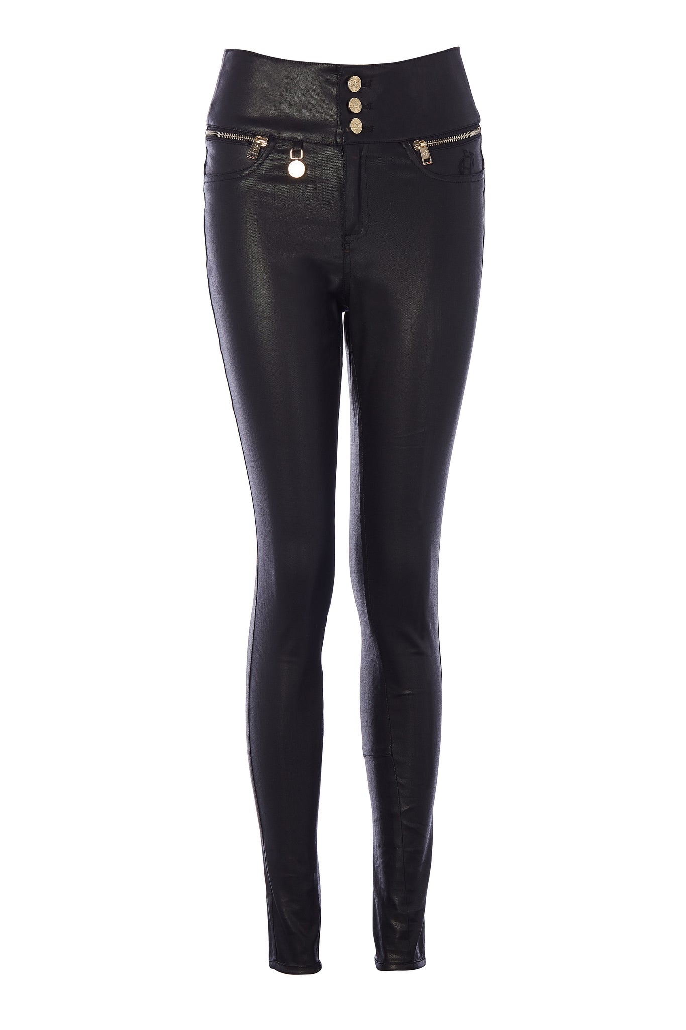 Jodhpur Jeans Leather Look (Black)