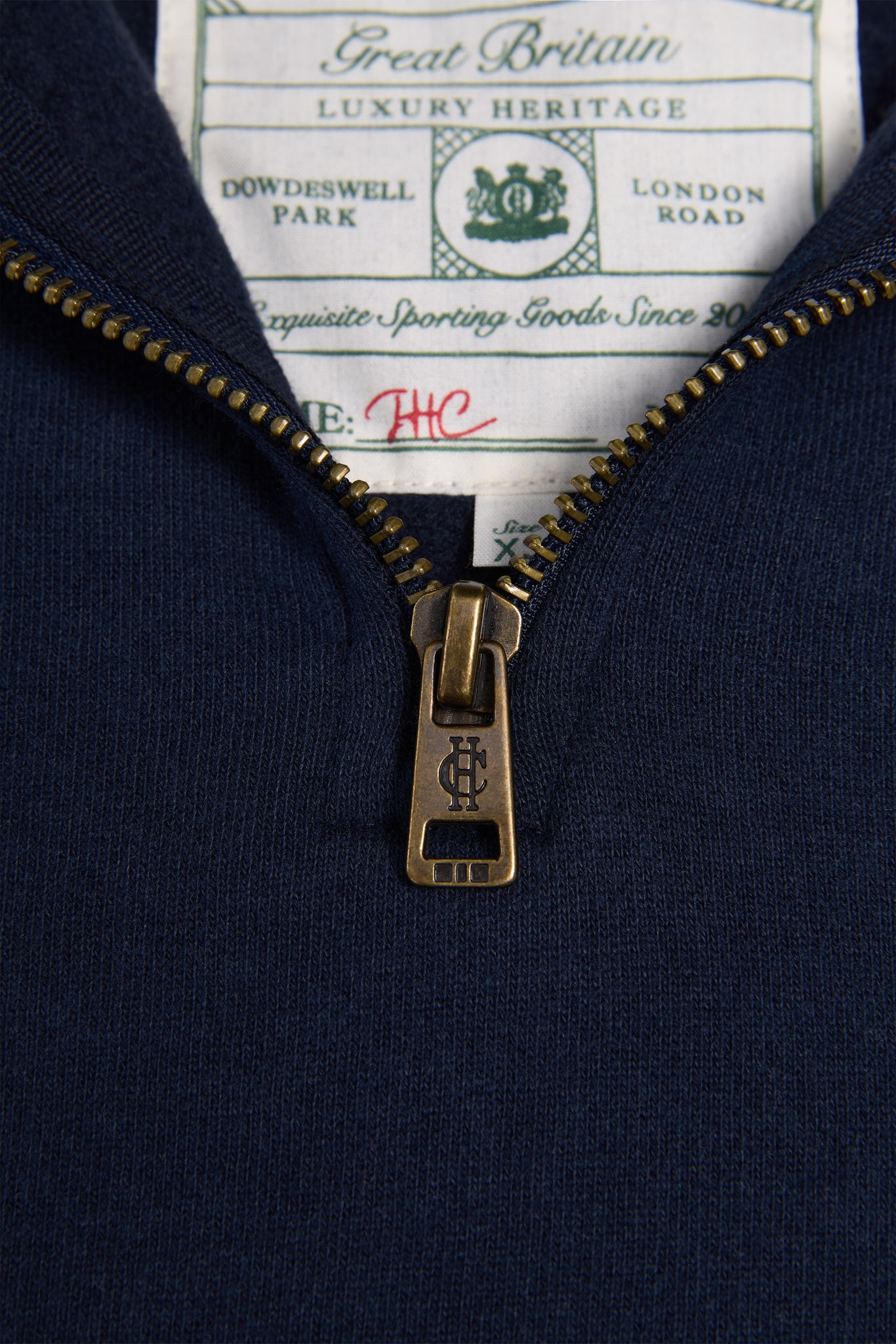 Sporting Goods Zip Henley (Ink Navy)