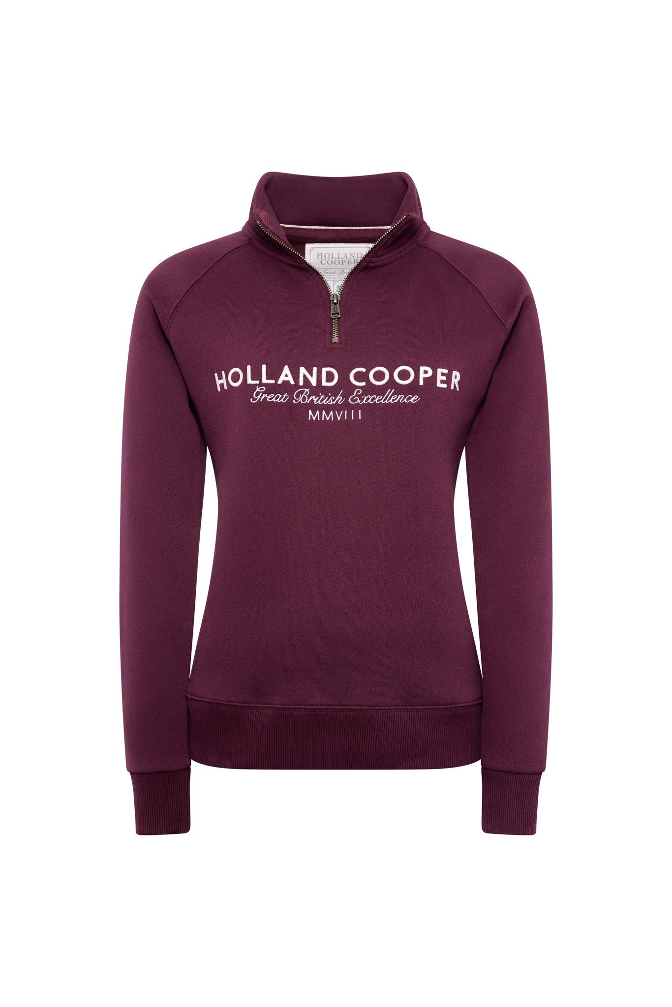 Sporting Goods Zip Henley (Mulberry)