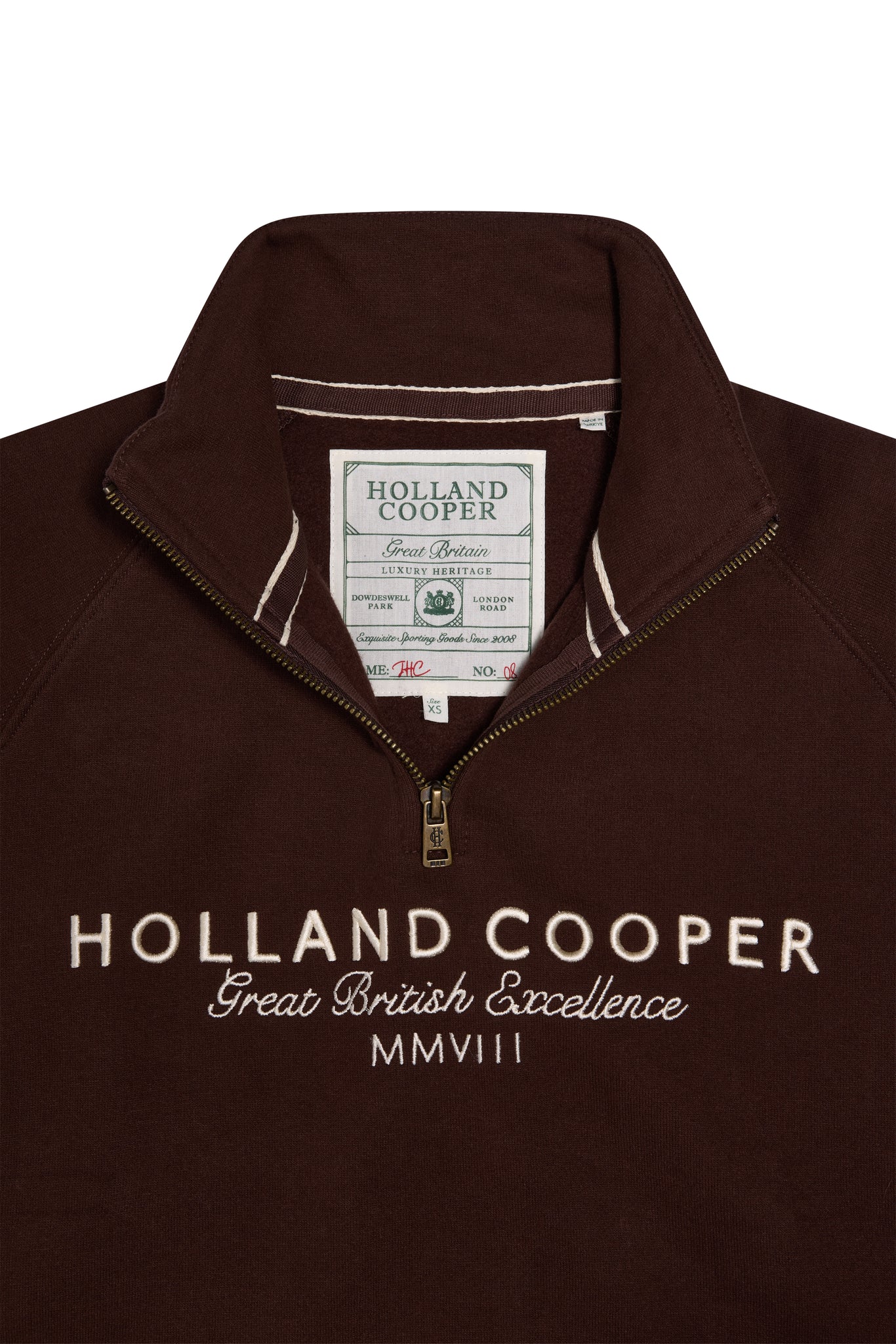 Sporting Goods Zip Henley (Walnut)
