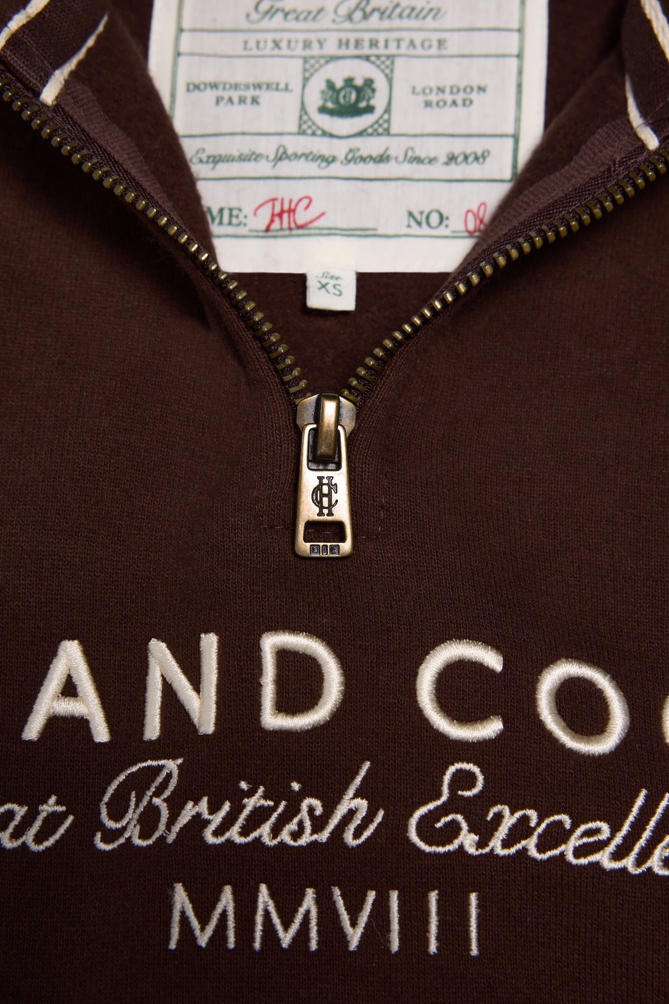 Sporting Goods Zip Henley (Walnut)