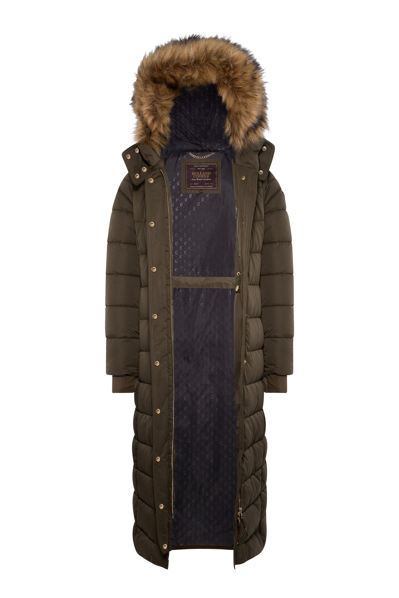 Stoneleigh Longline Coat (Heritage Khaki)