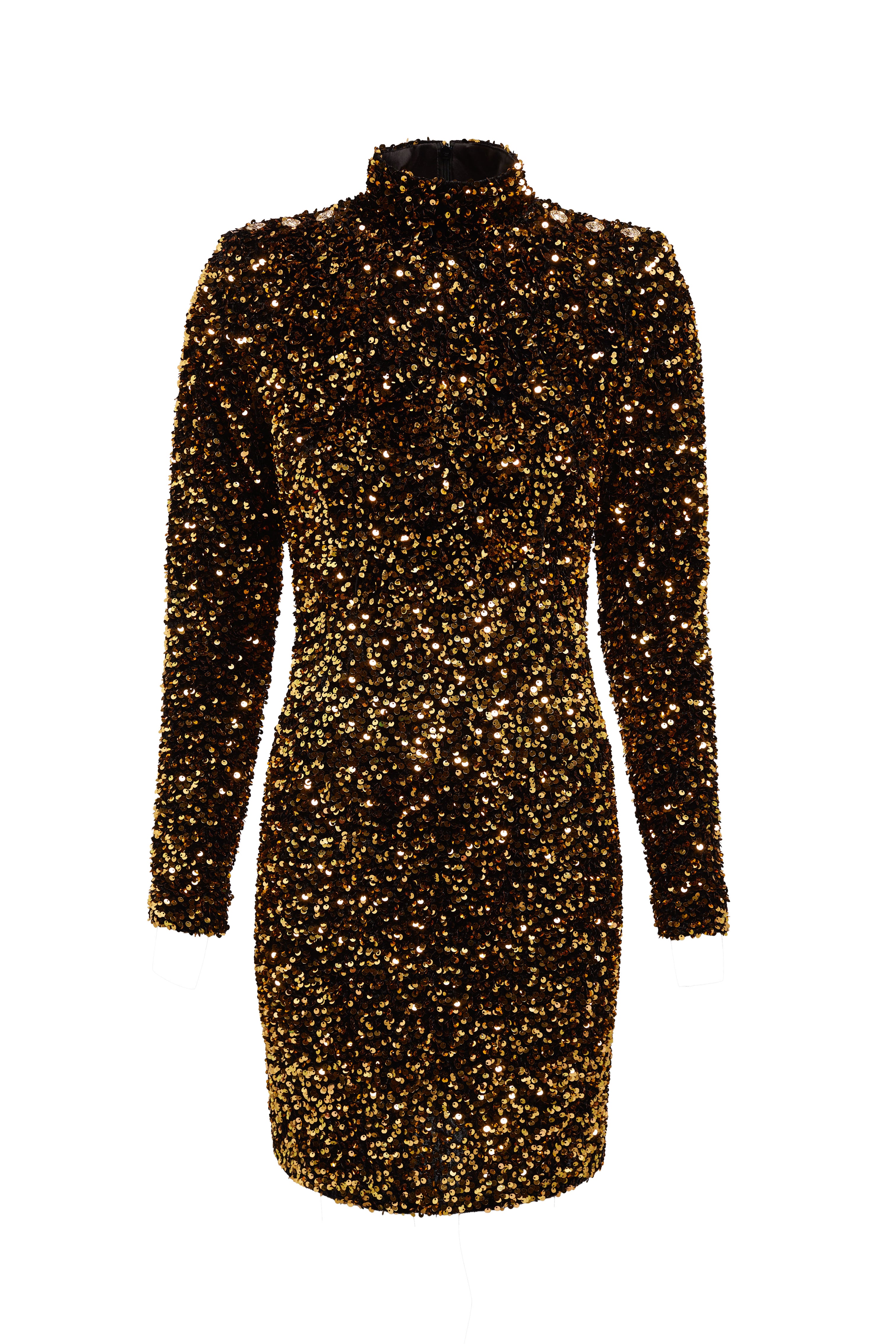 Victoria Sequin Mini Dress (Gold Sequin) – Holland Cooper