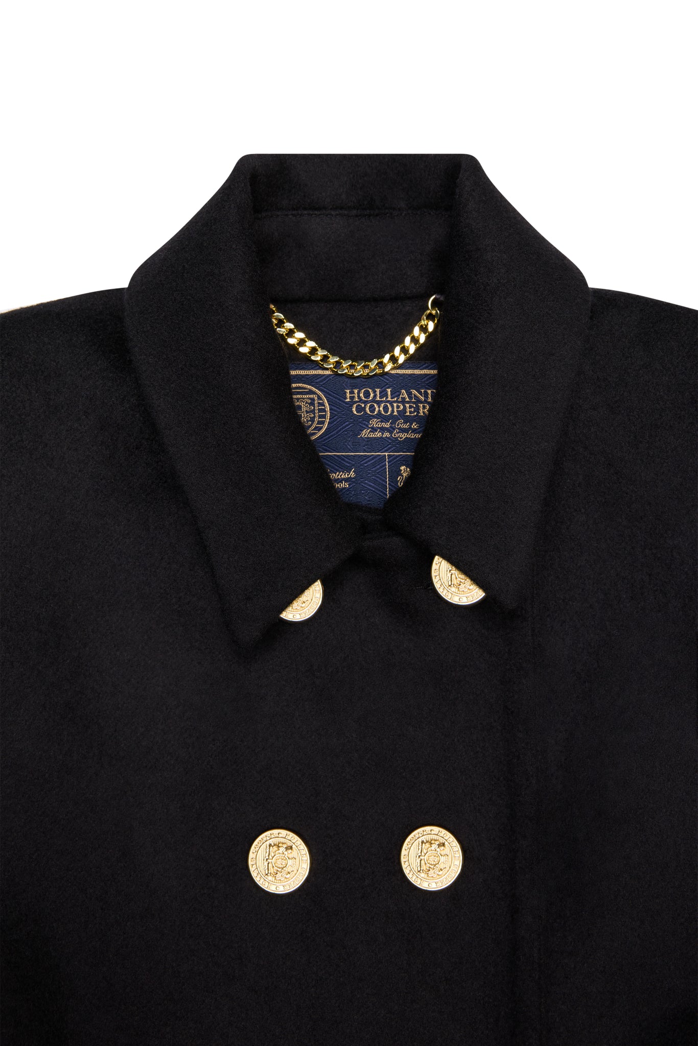 Windsor Fit & Flare Coat (Soft Black)