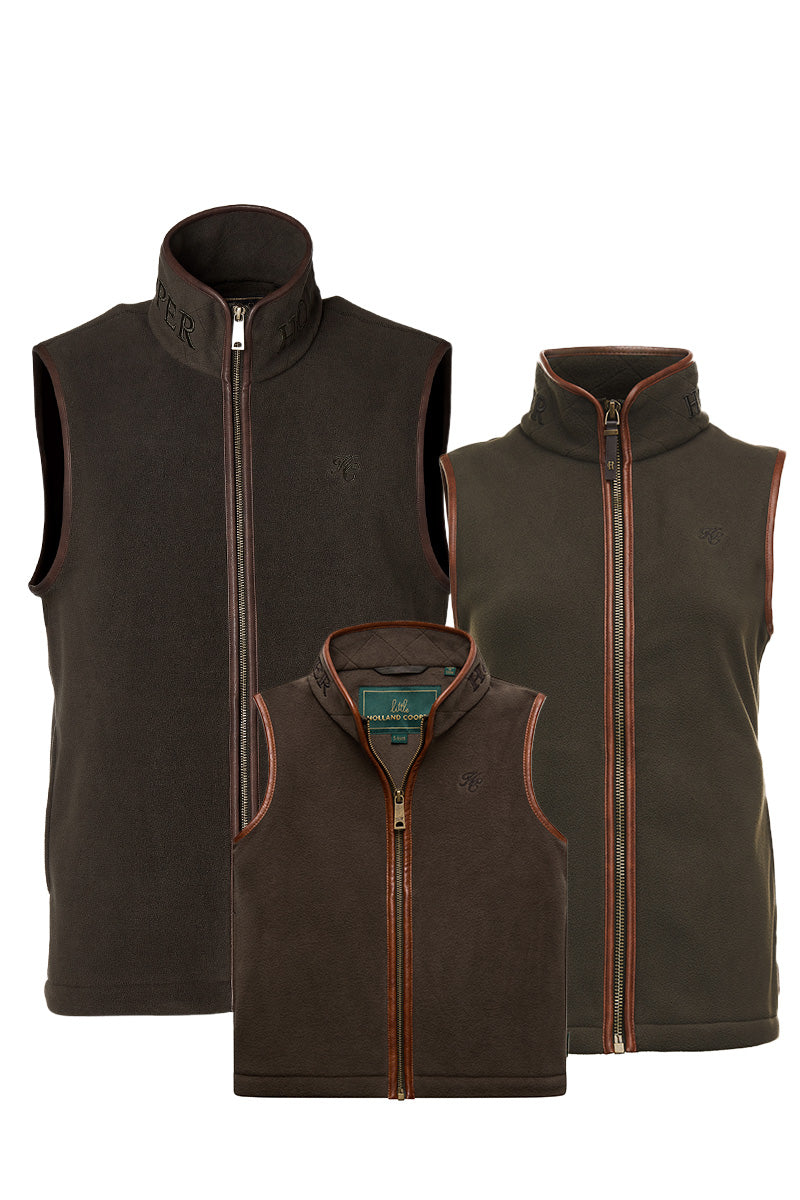 Mini Me - Country Fleece Gilet (Khaki)