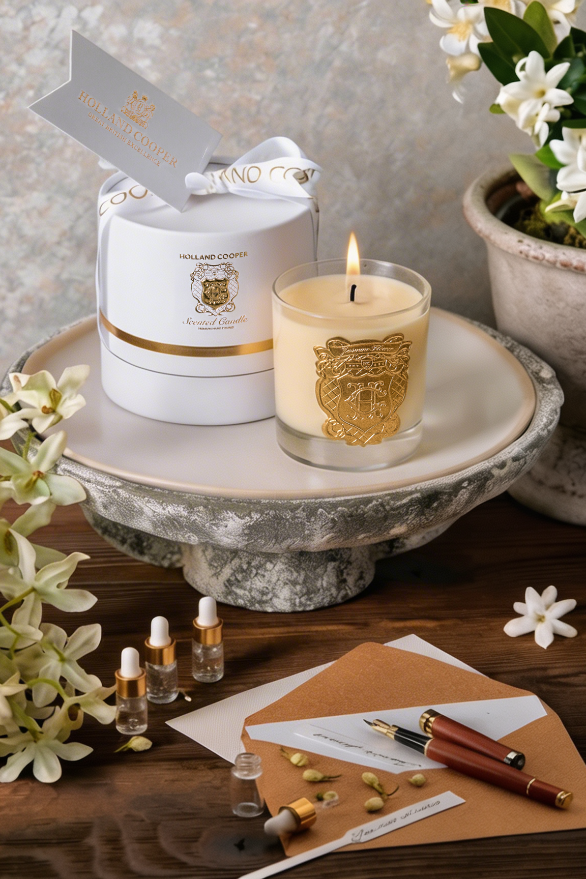 Single Wick Candle (Jasmine Flowers)