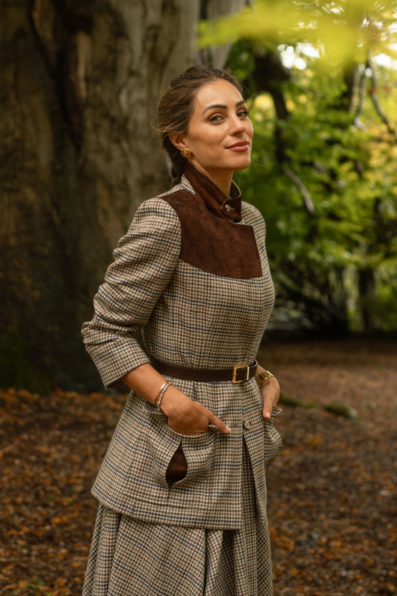 Buckingham Slim Belt (Tan Chocolate)