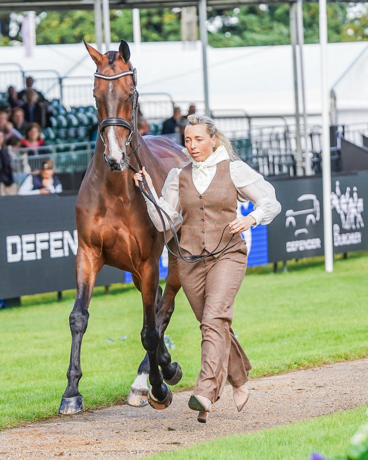 Emma Hyslop-Webb's Burghley Trot Up Look One