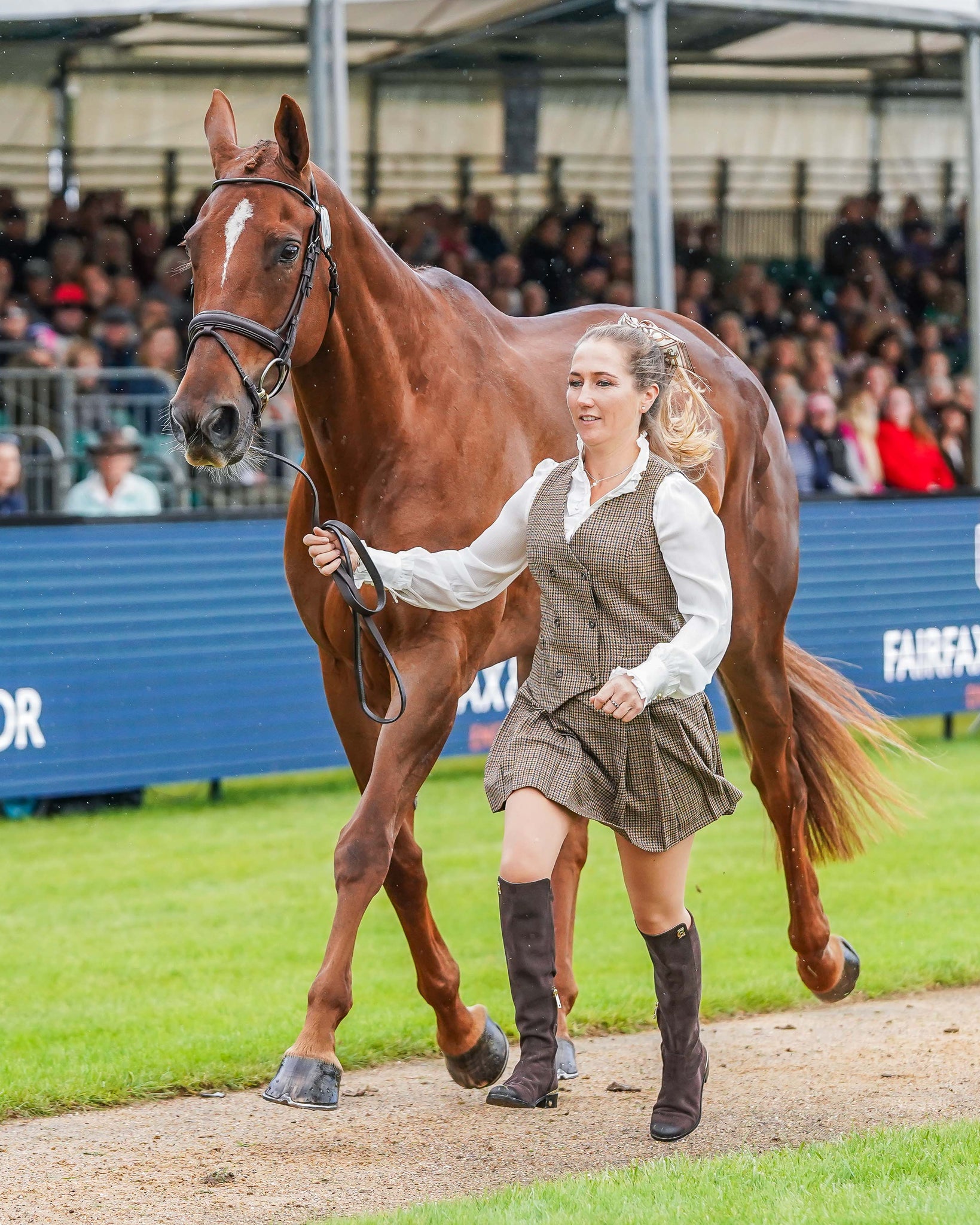Laura Collett's Burghley Trot Up Look One