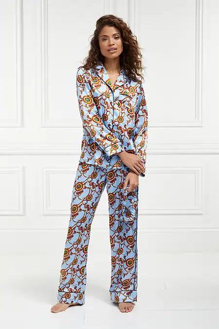 Silk Pyjama Trouser (Sky Blue)