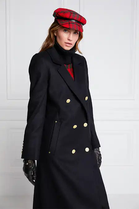 Double Breasted Coat (Soft Black)
