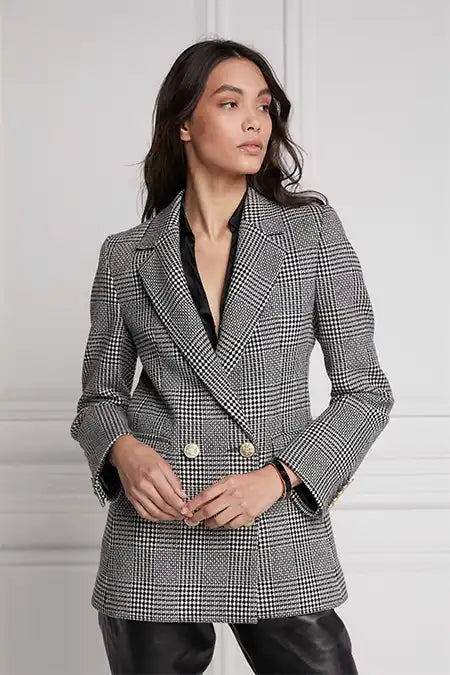 Double Breasted Blazer (Prince of Wales Mono)