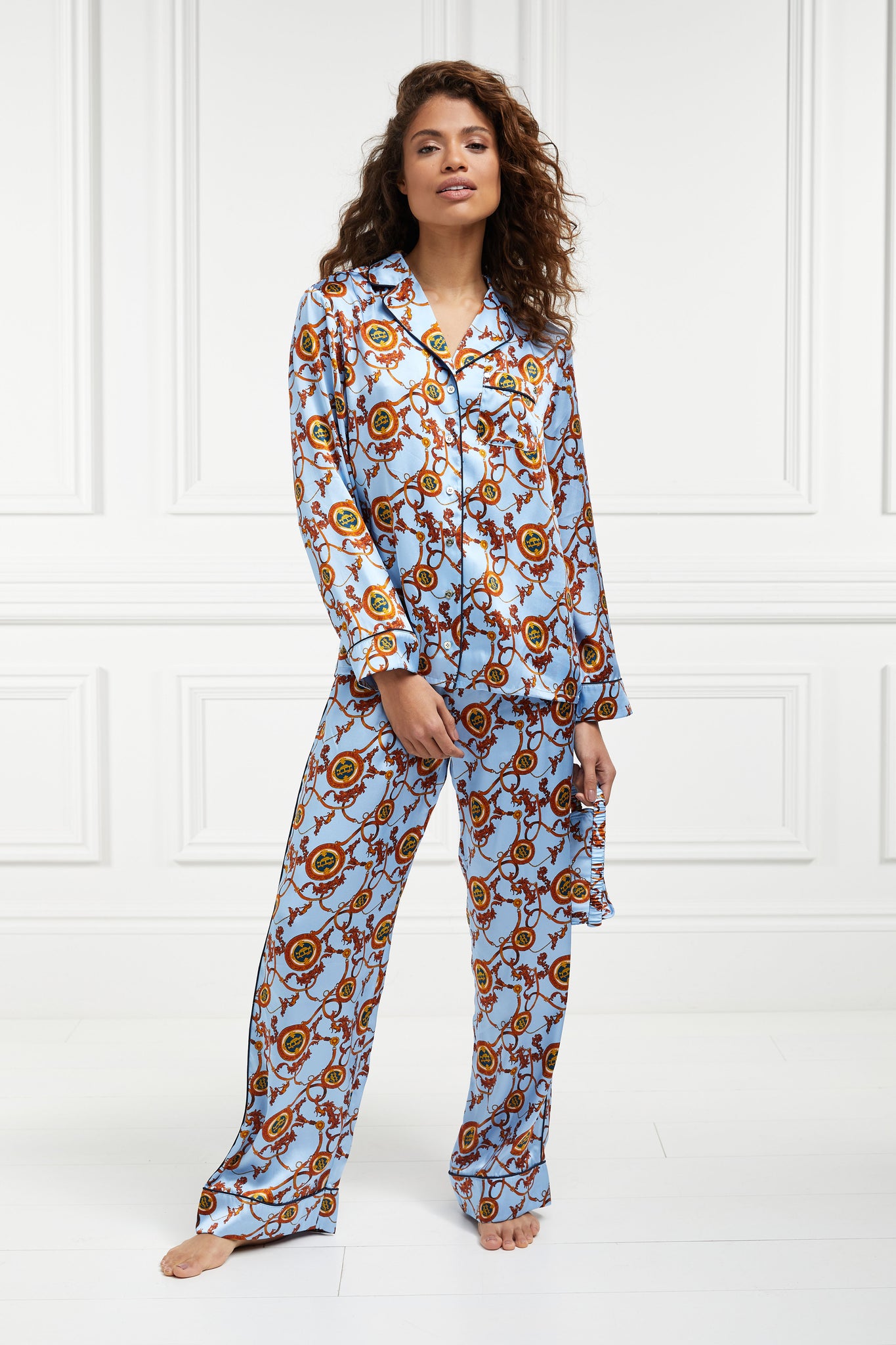Silk Pyjama Trouser (Sky Blue)