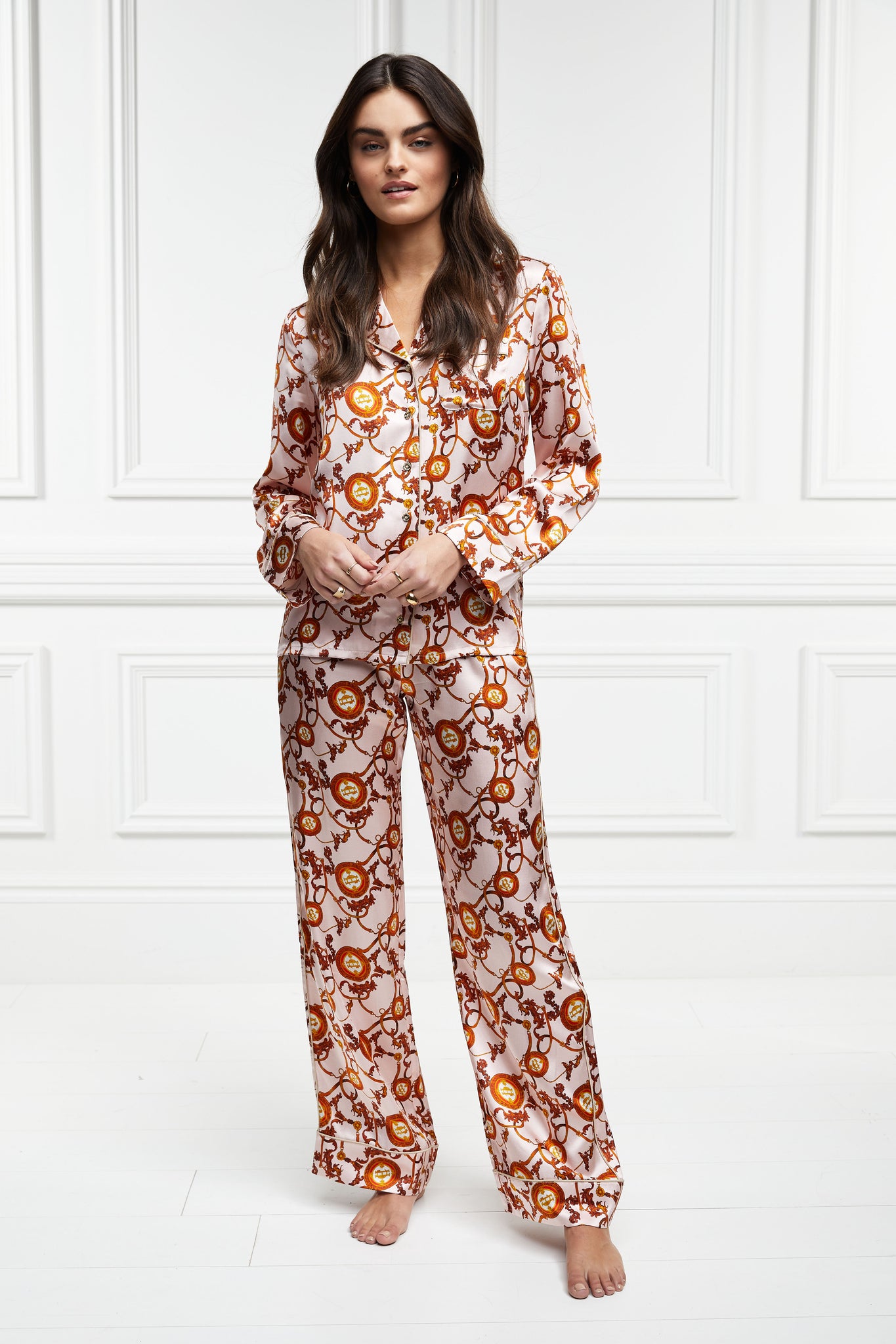 Silk Pyjama Trouser (Blush)