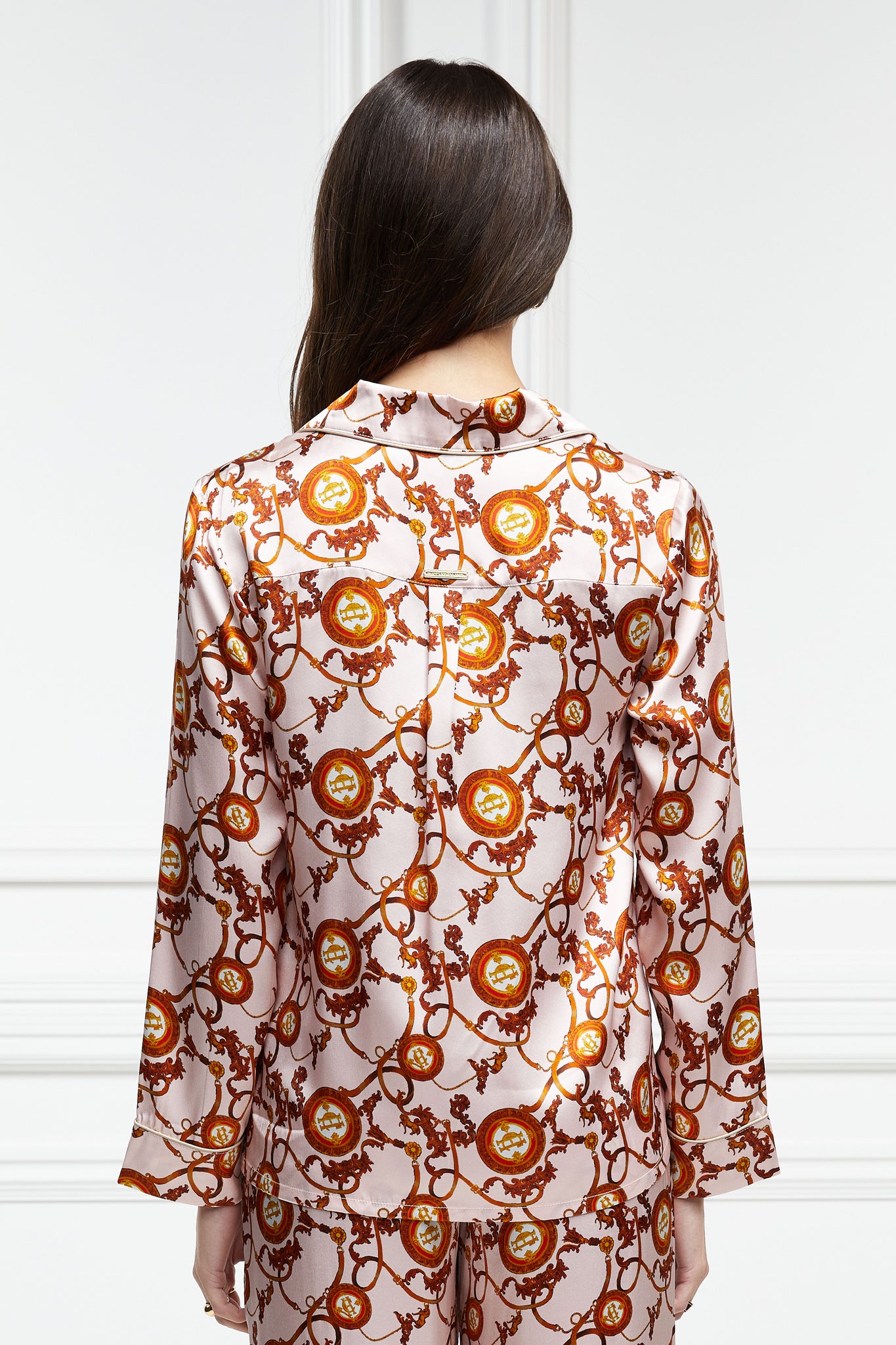 Silk Pyjama Shirt (Blush)