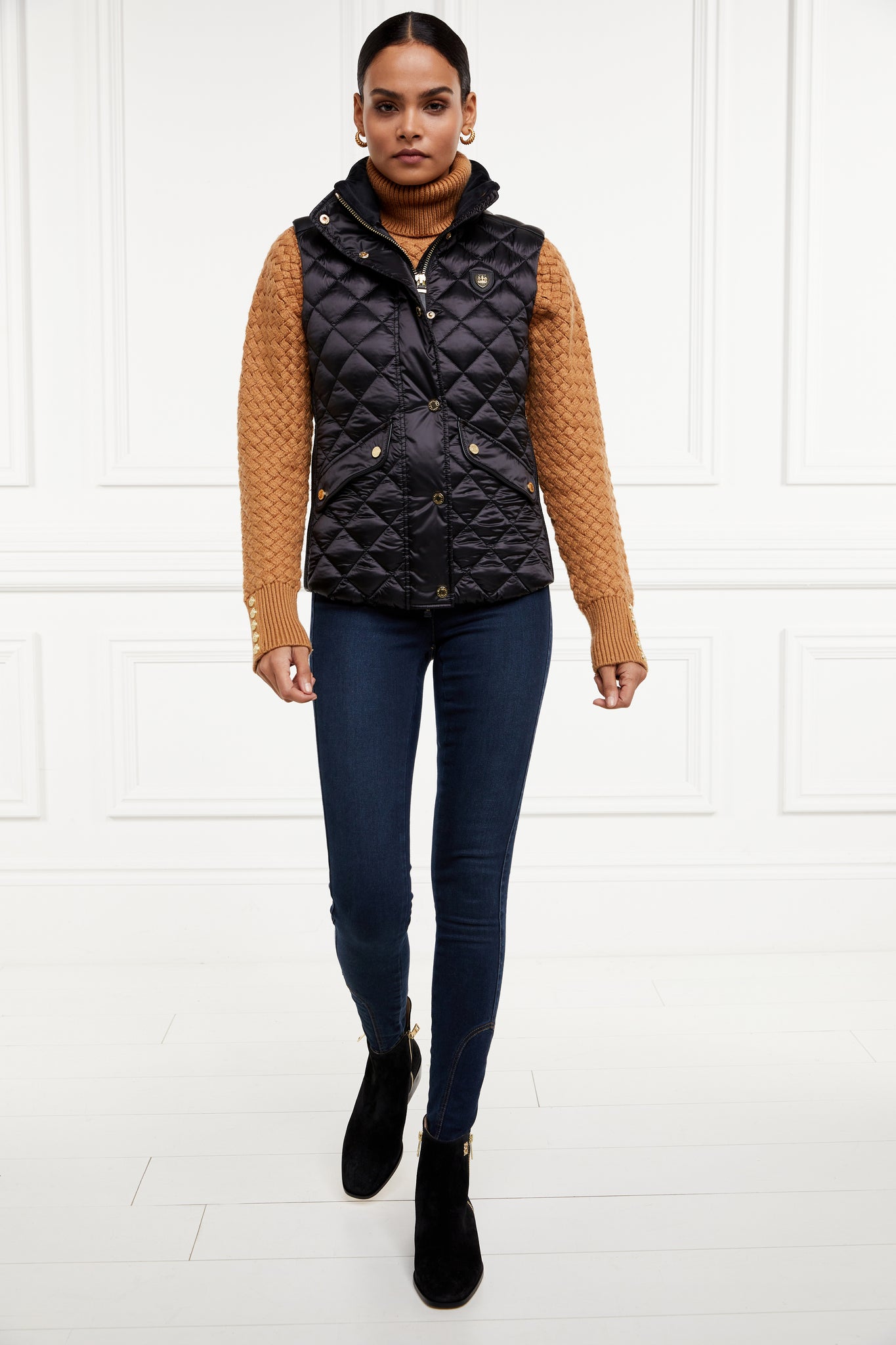 Charlbury Quilted Gilet (Black)
