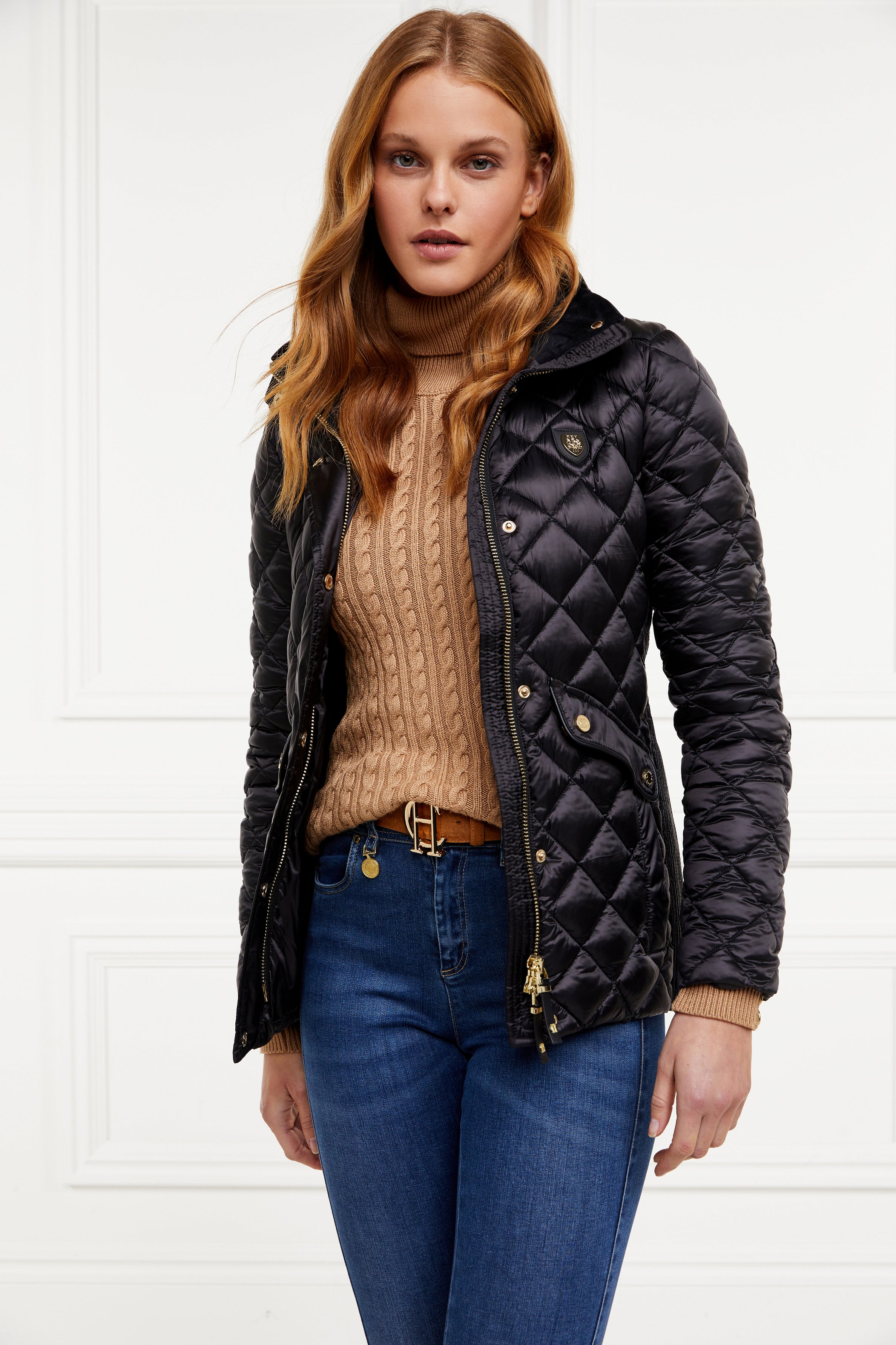 Charlbury Quilted Jacket (Black) – Holland Cooper