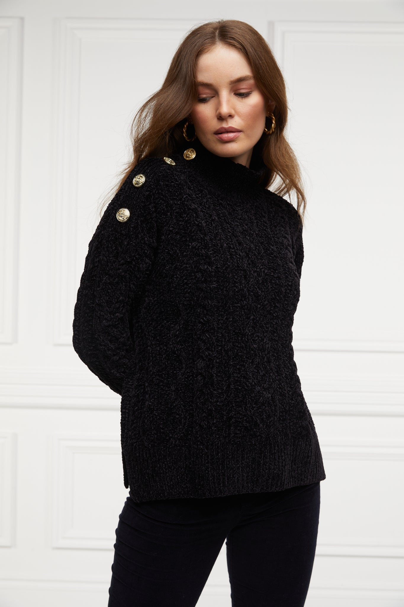 Brompton Cable Knit (Black) Holland Cooper