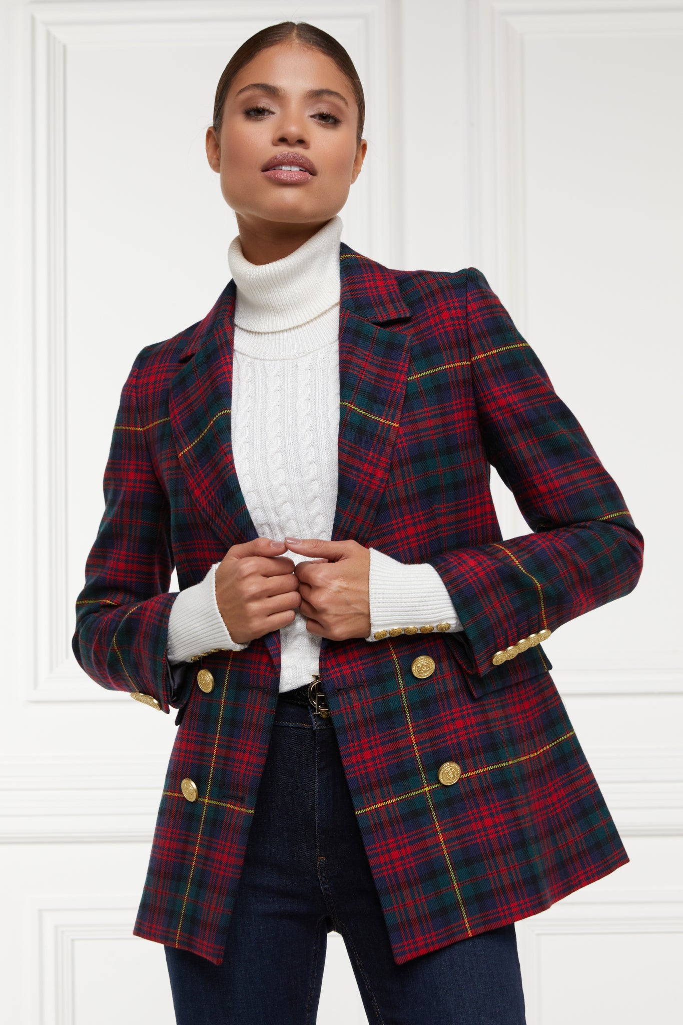 Double Breasted Blazer (Logan Tartan) – Holland Cooper ®