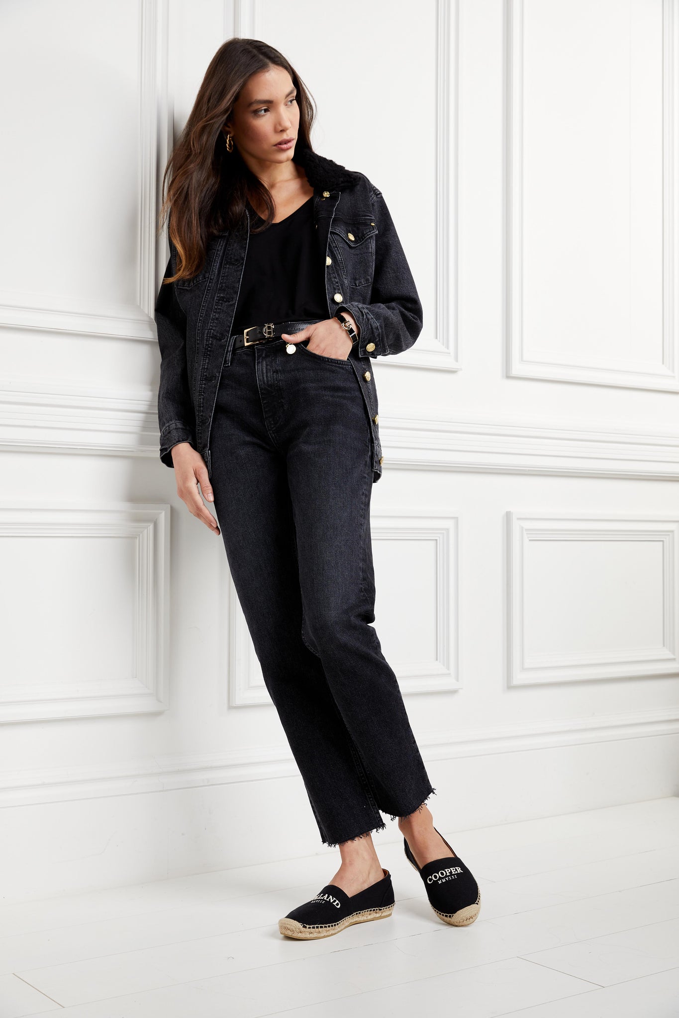 Riviera Espadrille (Black)