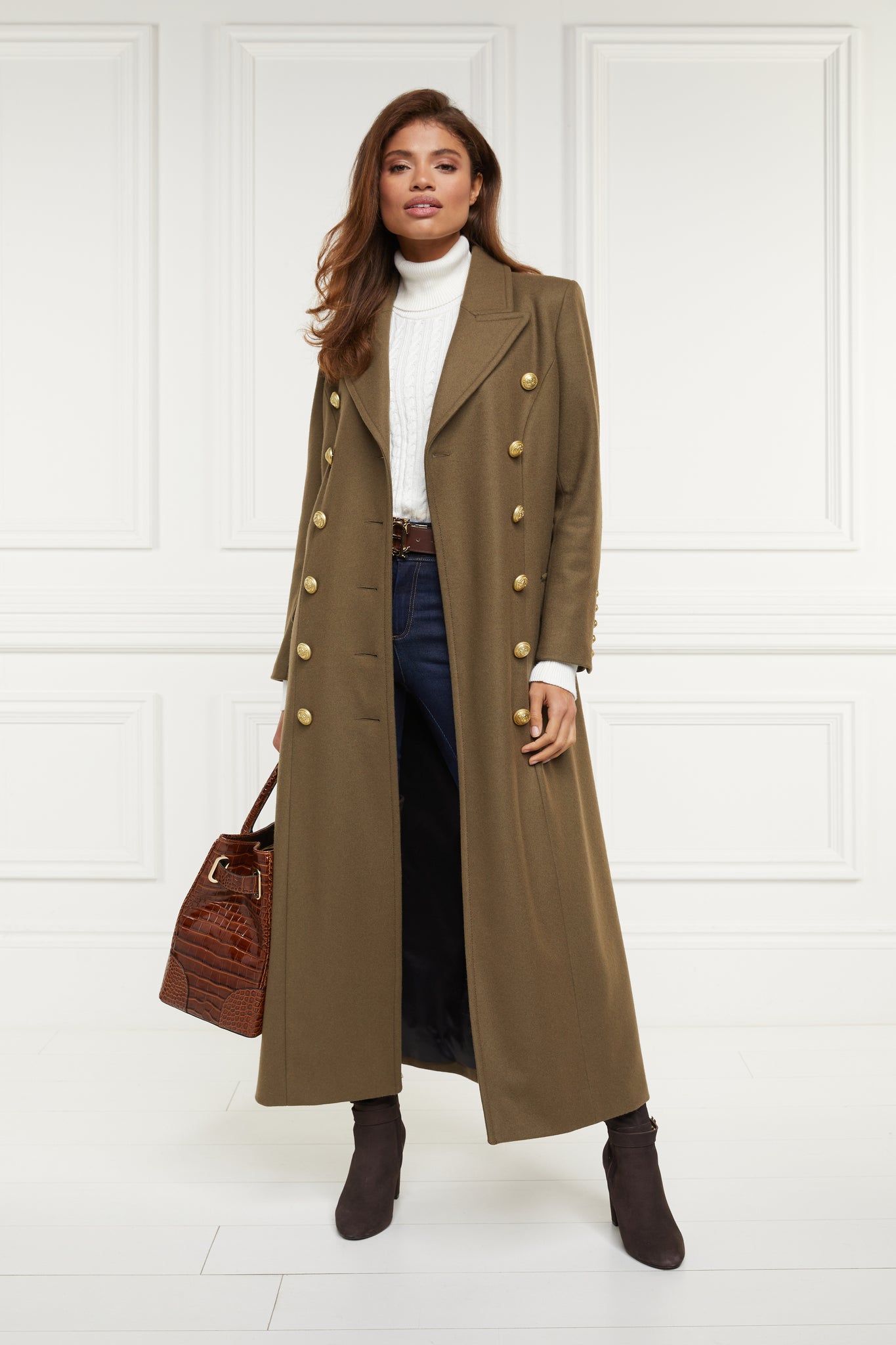 Full Length Imperial Military Coat (Khaki) – Holland Cooper ®