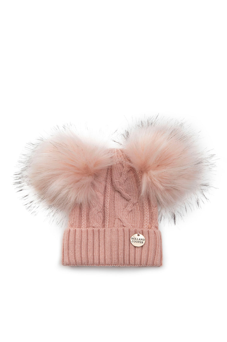 Baby Bobble Hat (Soft Pink)