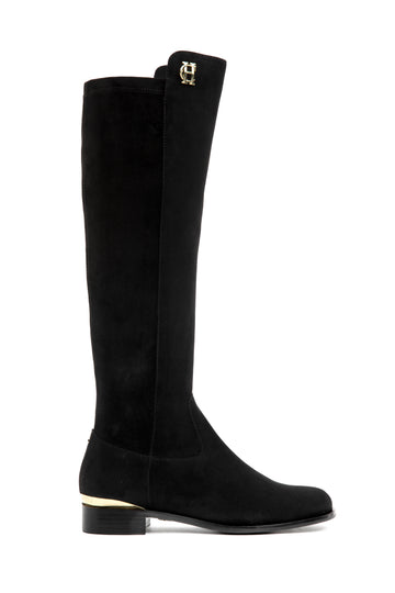 Albany Knee Boot (Black Suede) – Holland Cooper