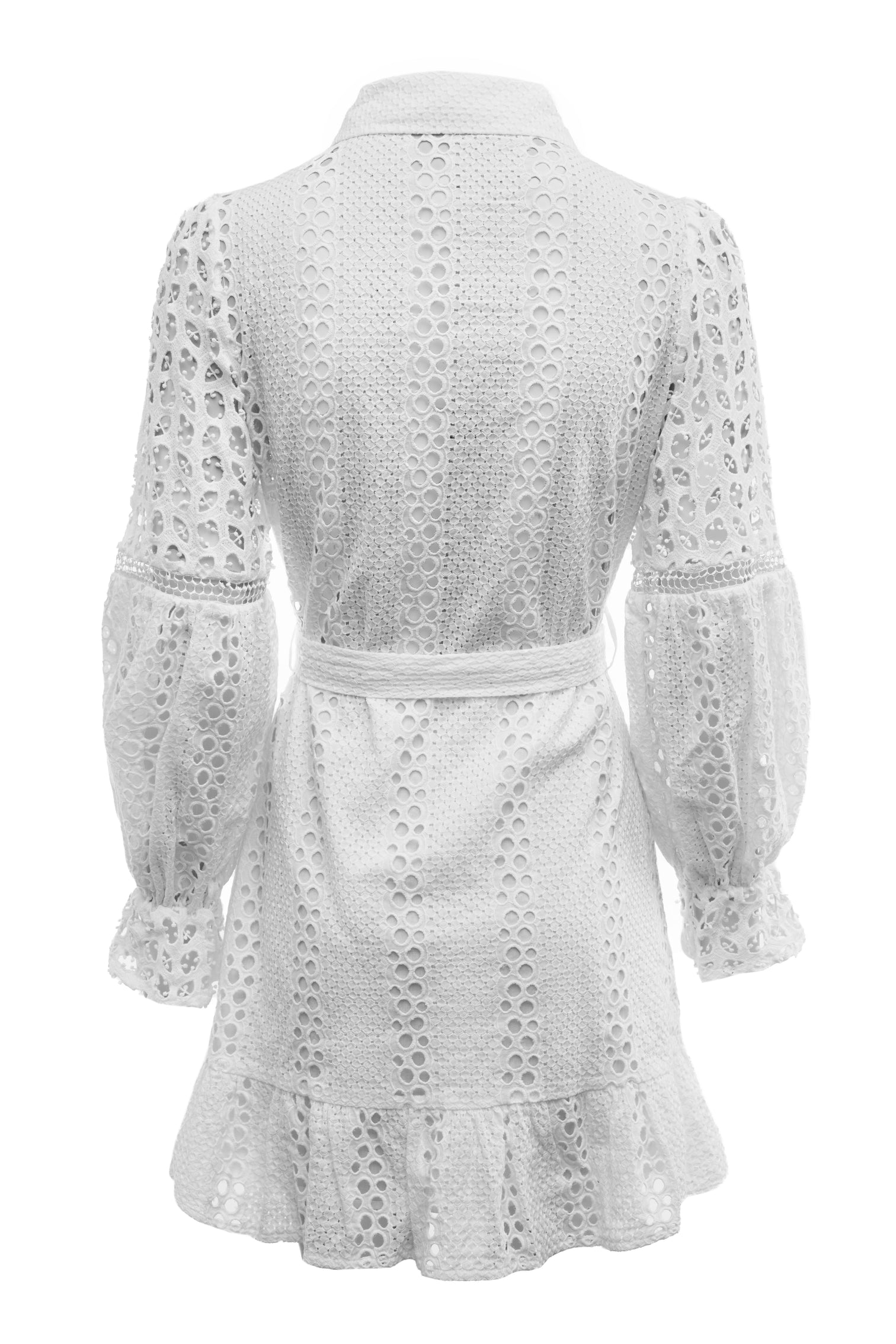 Broderie Lace Dress (White) – Holland Cooper