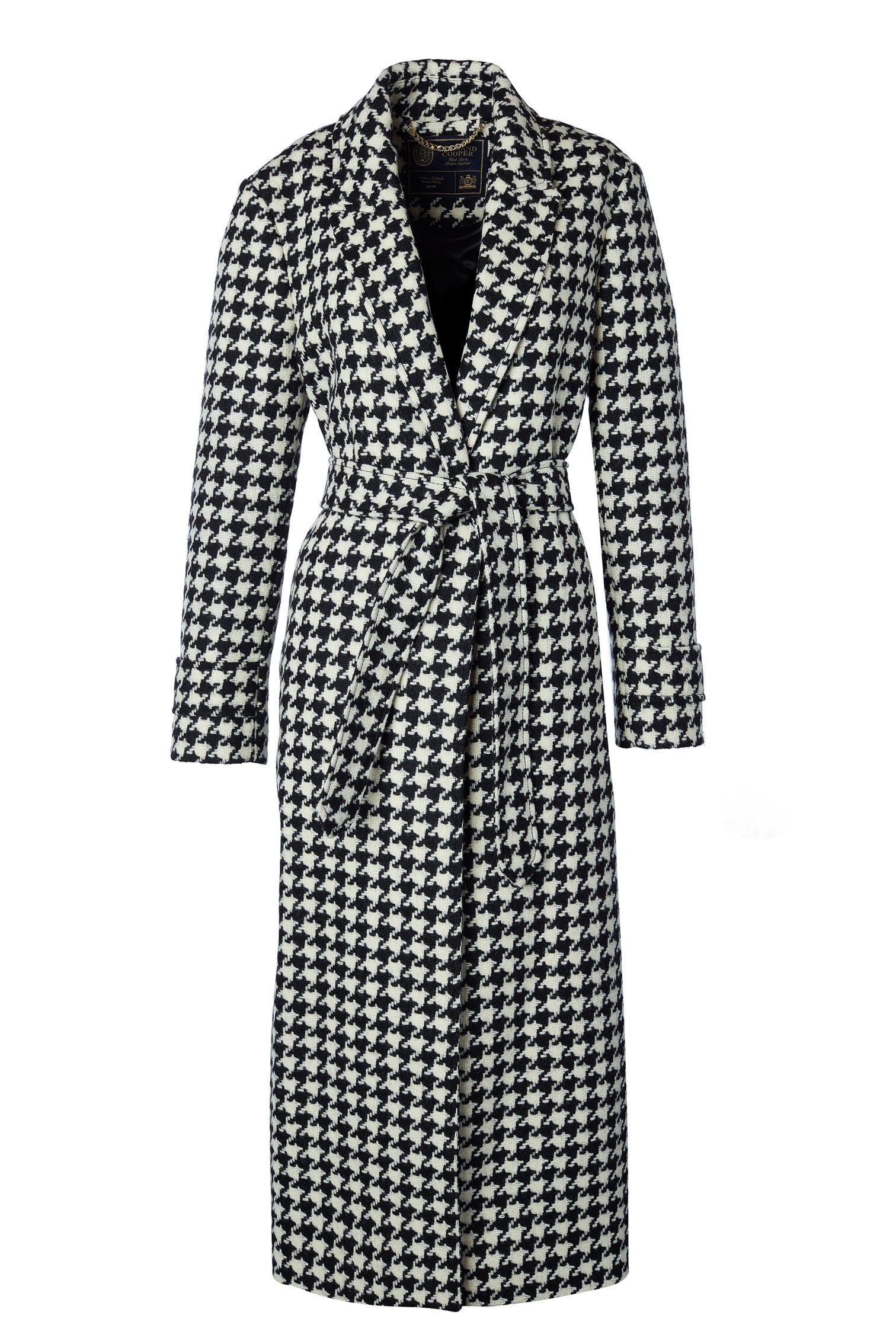 Wrap Coat (Large Scale Houndstooth) Holland Cooper