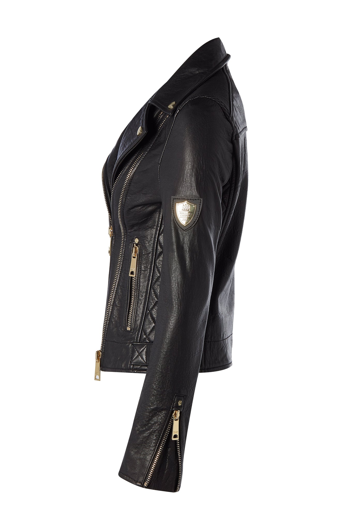 Leather Biker Jacket (Black)