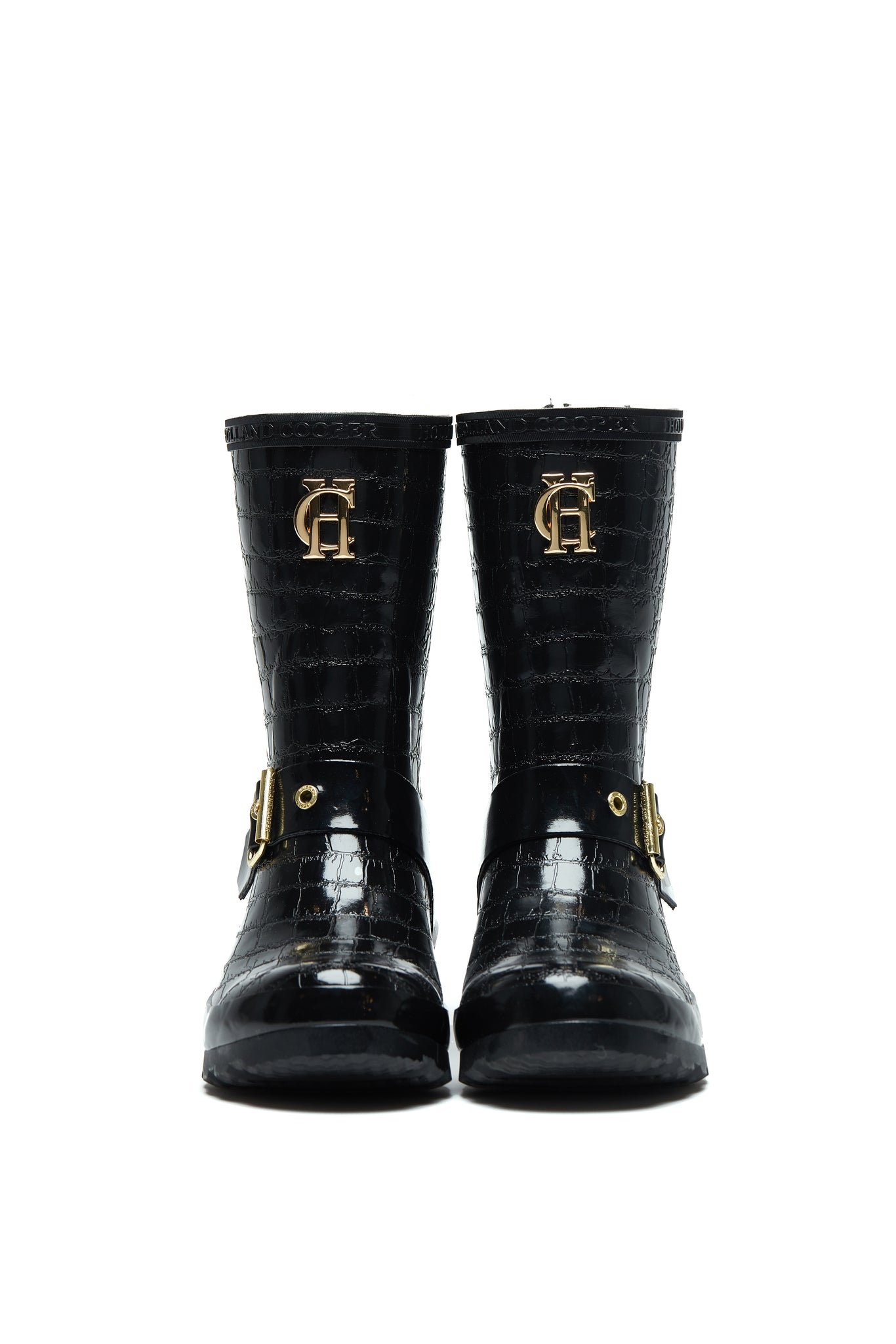 Sherpa Lined Chelsea Wellington (Black Croc) – Holland Cooper ®